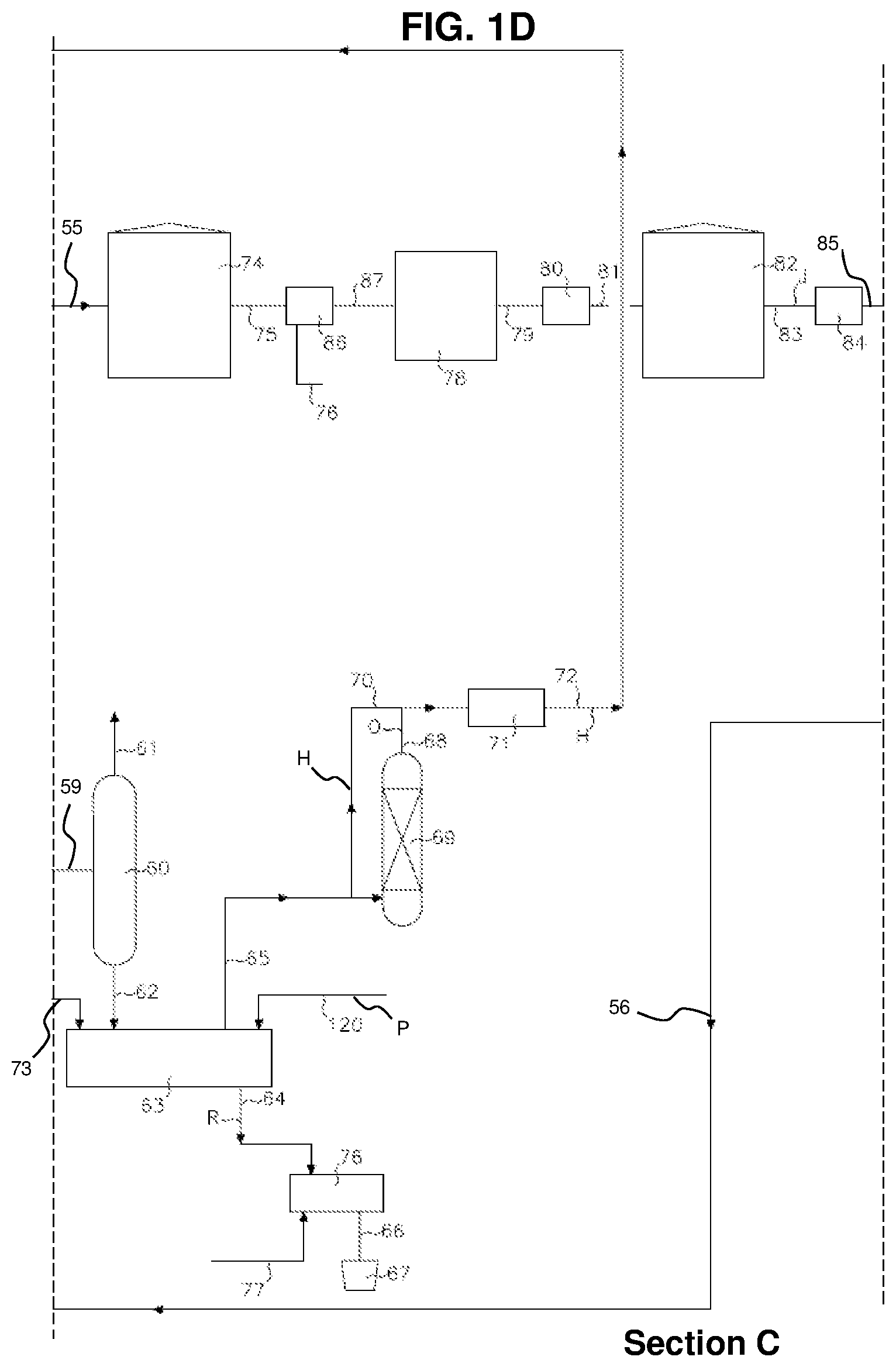 Patent US12480057 Figure 4 – Enhanced distillate oil recovery from thermal processing and catalytic cracking of biomass slurry