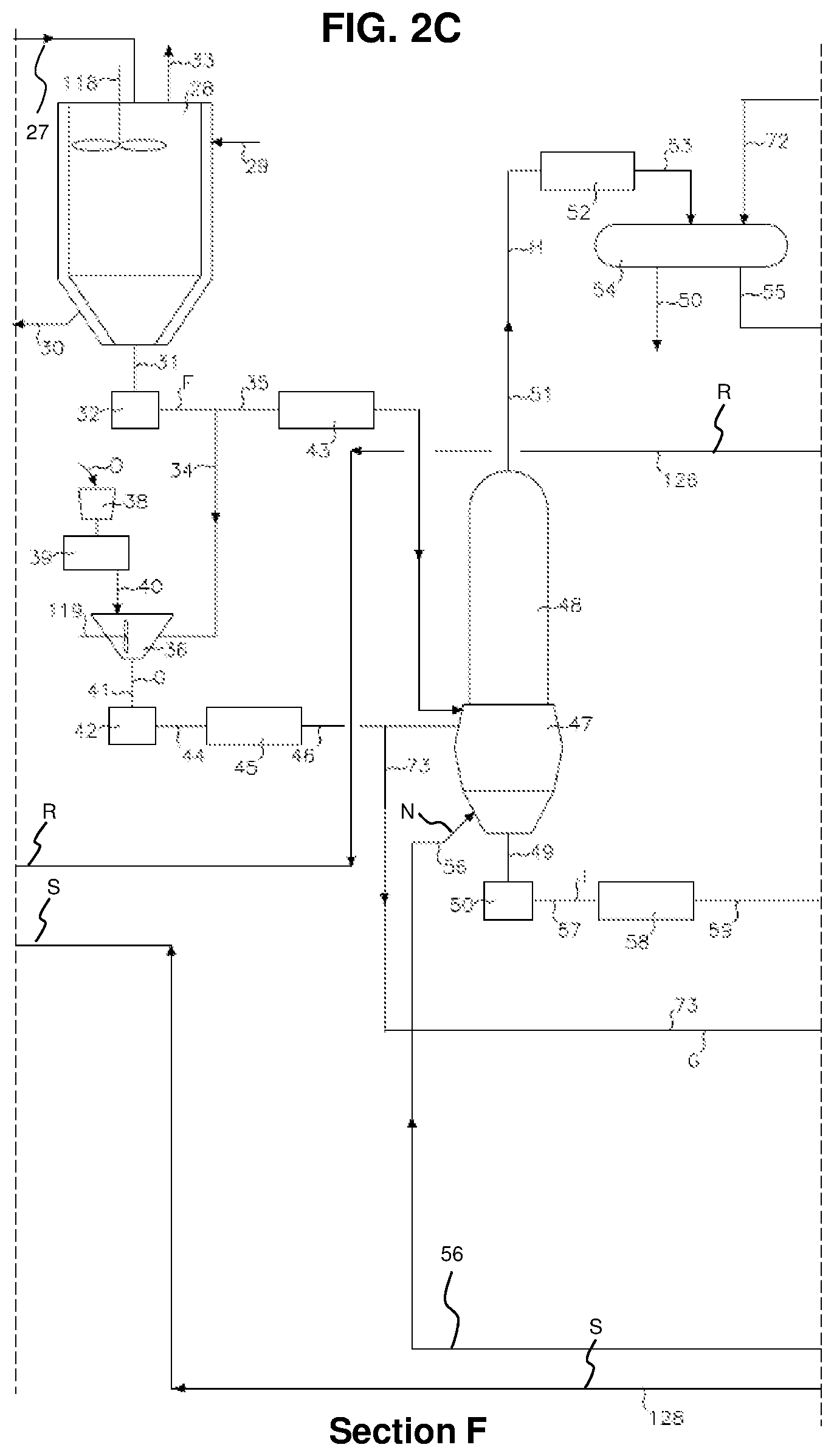 Patent US12480057 Figure 8 – Enhanced distillate oil recovery from thermal processing and catalytic cracking of biomass slurry