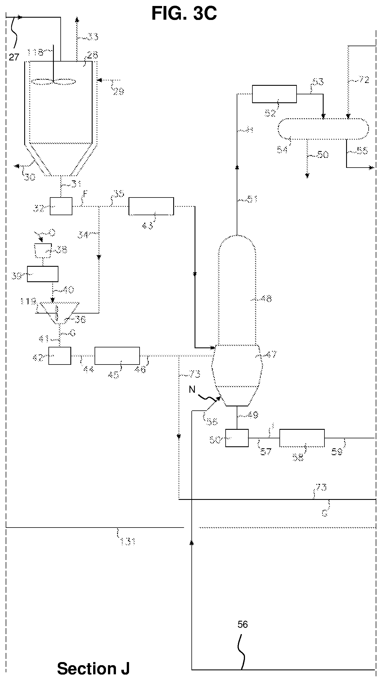 Patent US12480057 Figure 13 – Enhanced distillate oil recovery from thermal processing and catalytic cracking of biomass slurry
