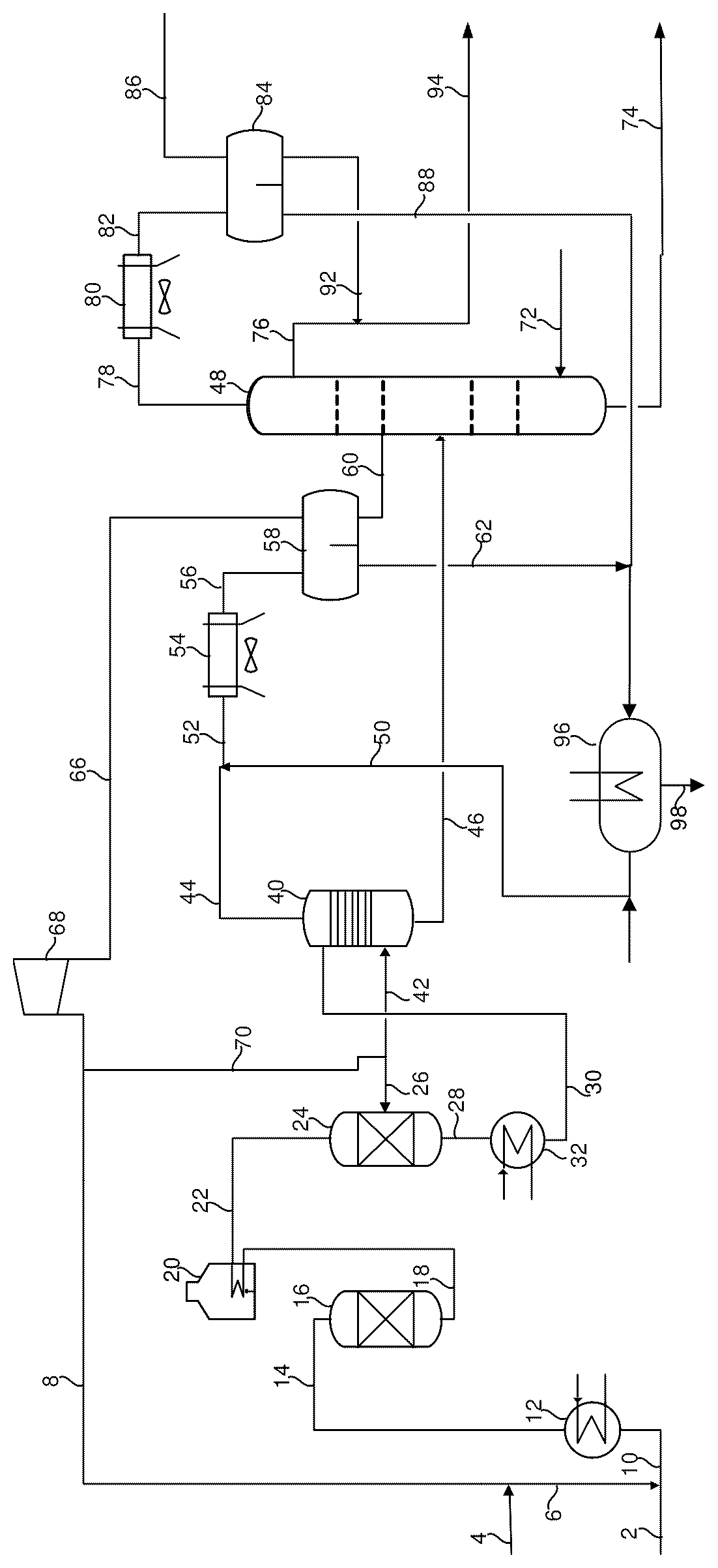 Patent US12480059 Figure 1 – Process for treating a feedstock comprising halides