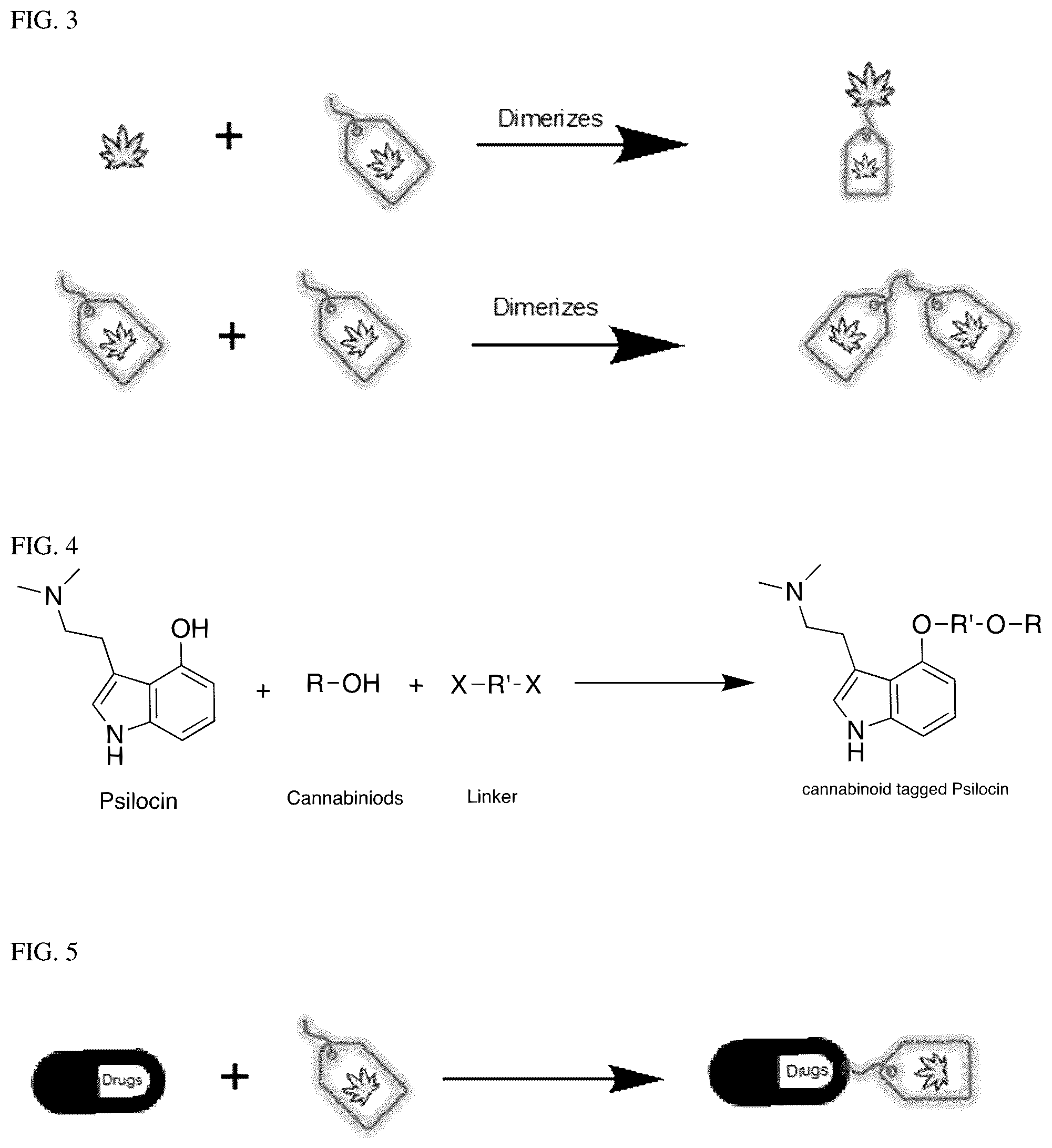 Patent US12480074 Figure 2 – Natural and synthetic cannabinoids as fluorescent tags; compositions, methods, and applications