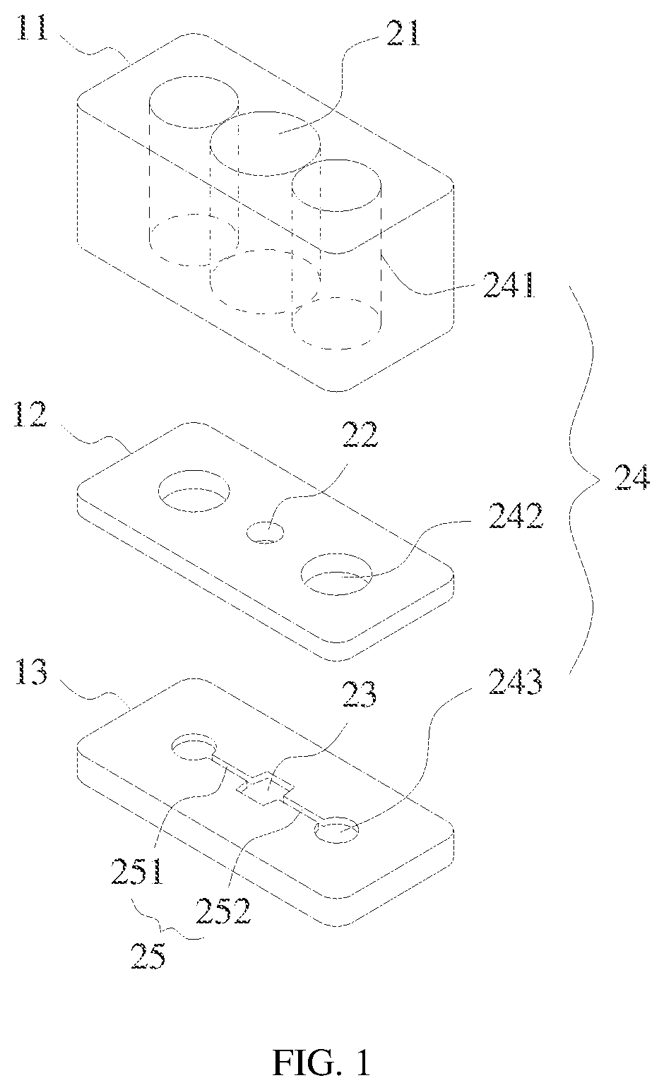 Patent US12480078 Figure 1 – 3D multi-organ co-culture chip
