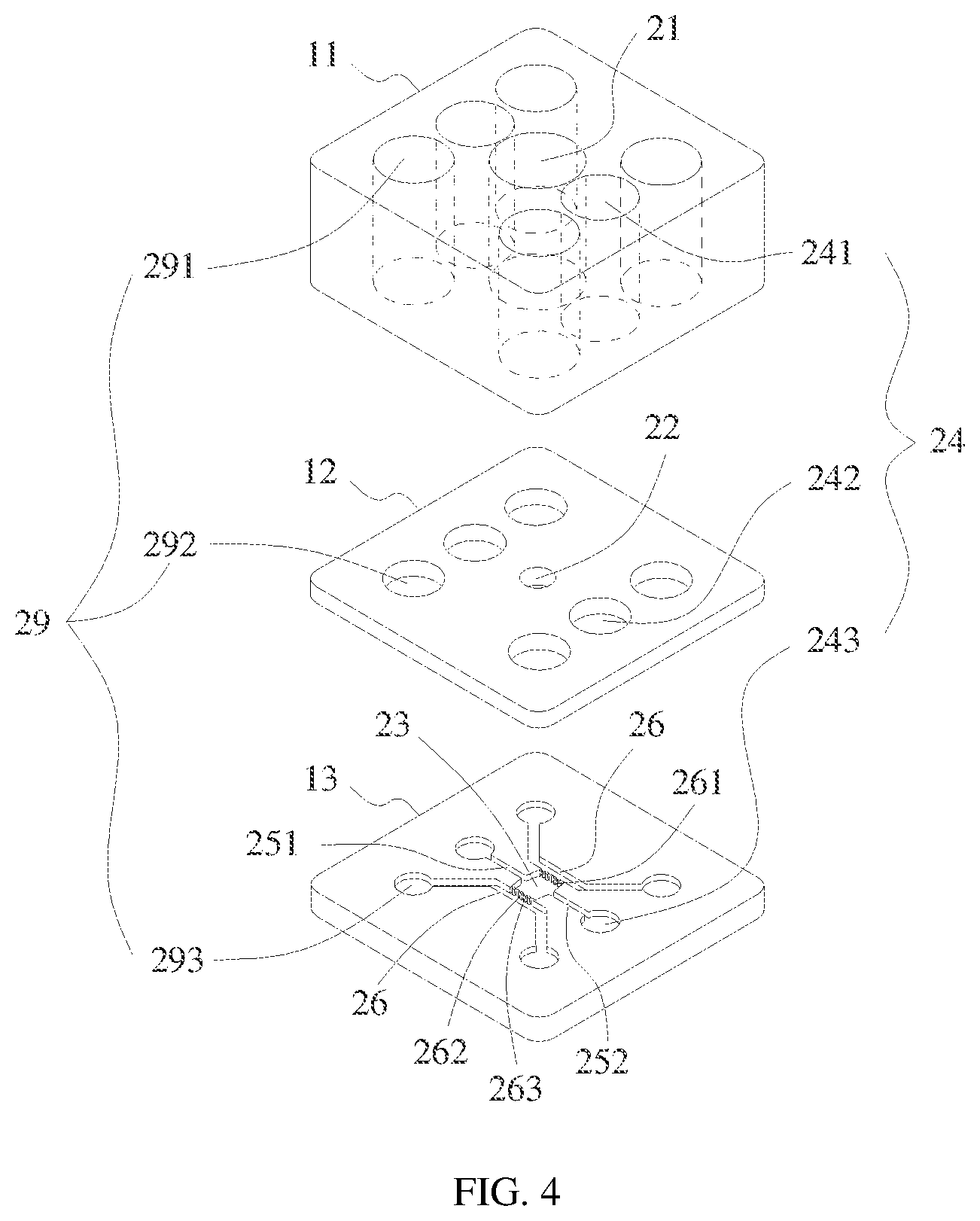 Patent US12480078 Figure 4 – 3D multi-organ co-culture chip