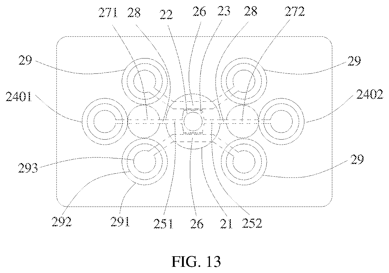 Patent US12480078 Figure 13 – 3D multi-organ co-culture chip