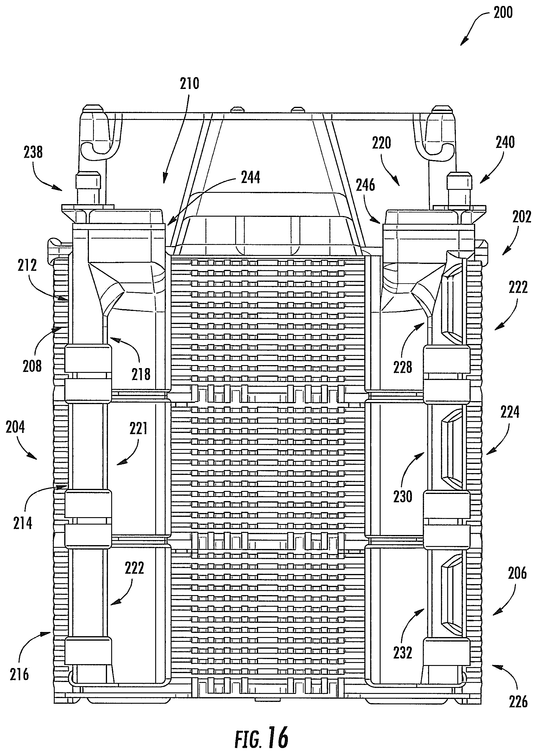 Patent US12480082 Figure 14 – Cell culture apparatuses with manifolds including column structures