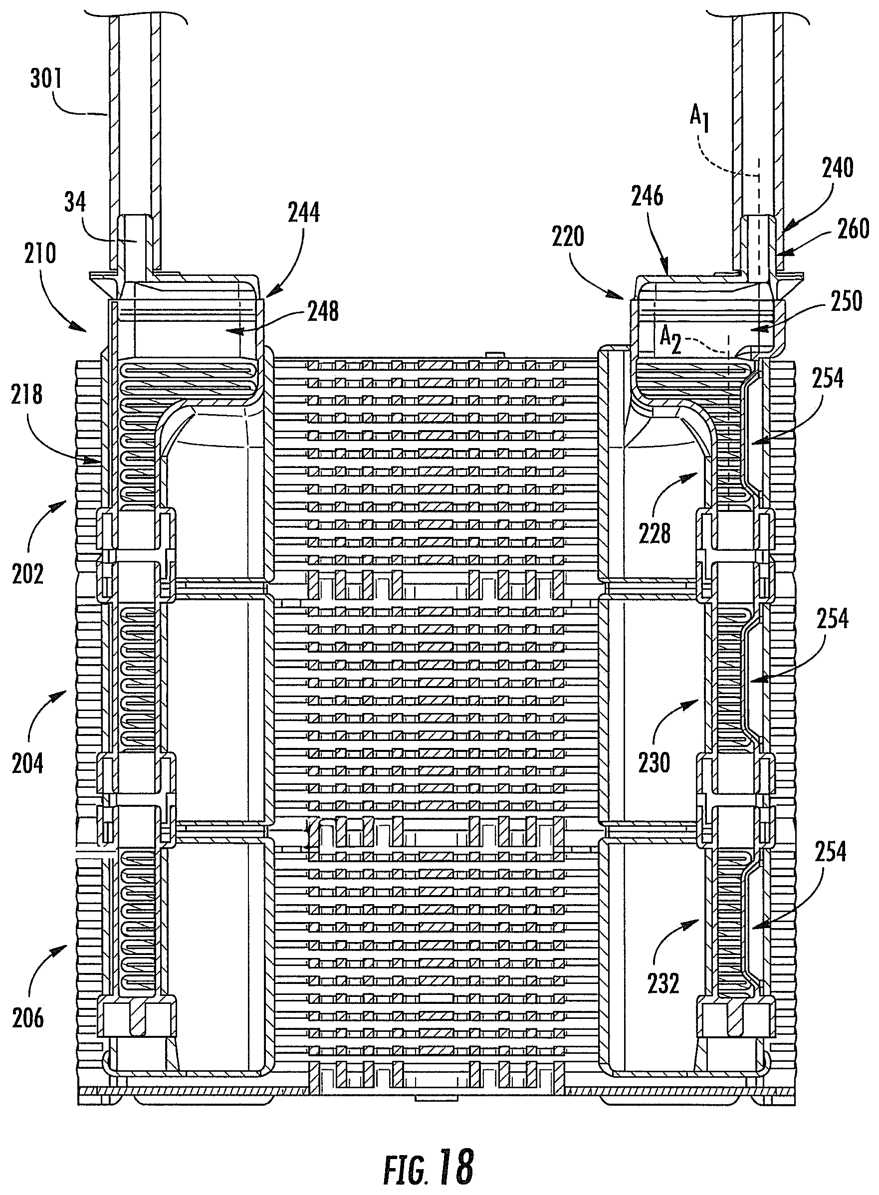 Patent US12480082 Figure 16 – Cell culture apparatuses with manifolds including column structures
