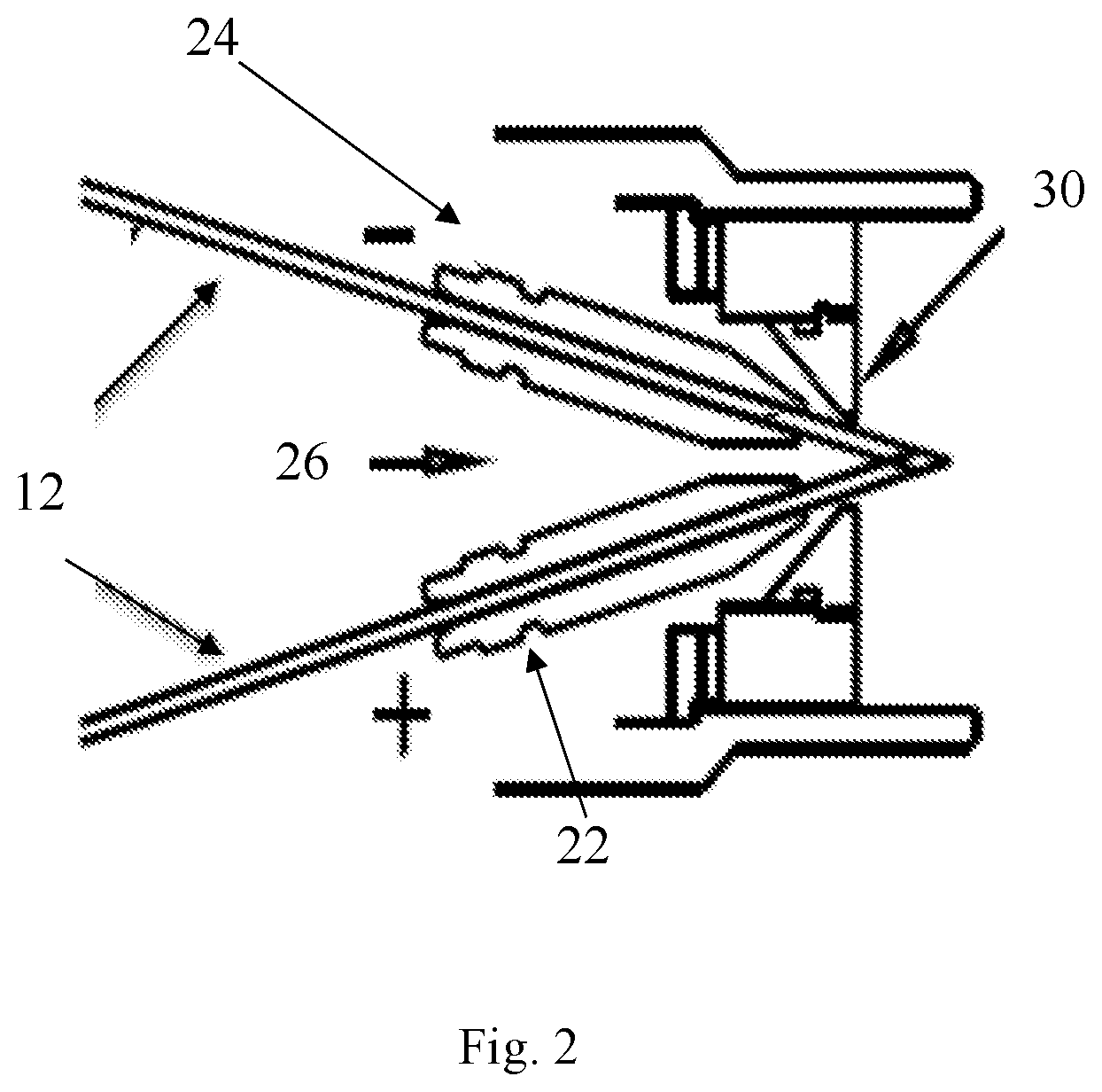 Patent US12480195 Figure 2 – Composite cored wire cladding
