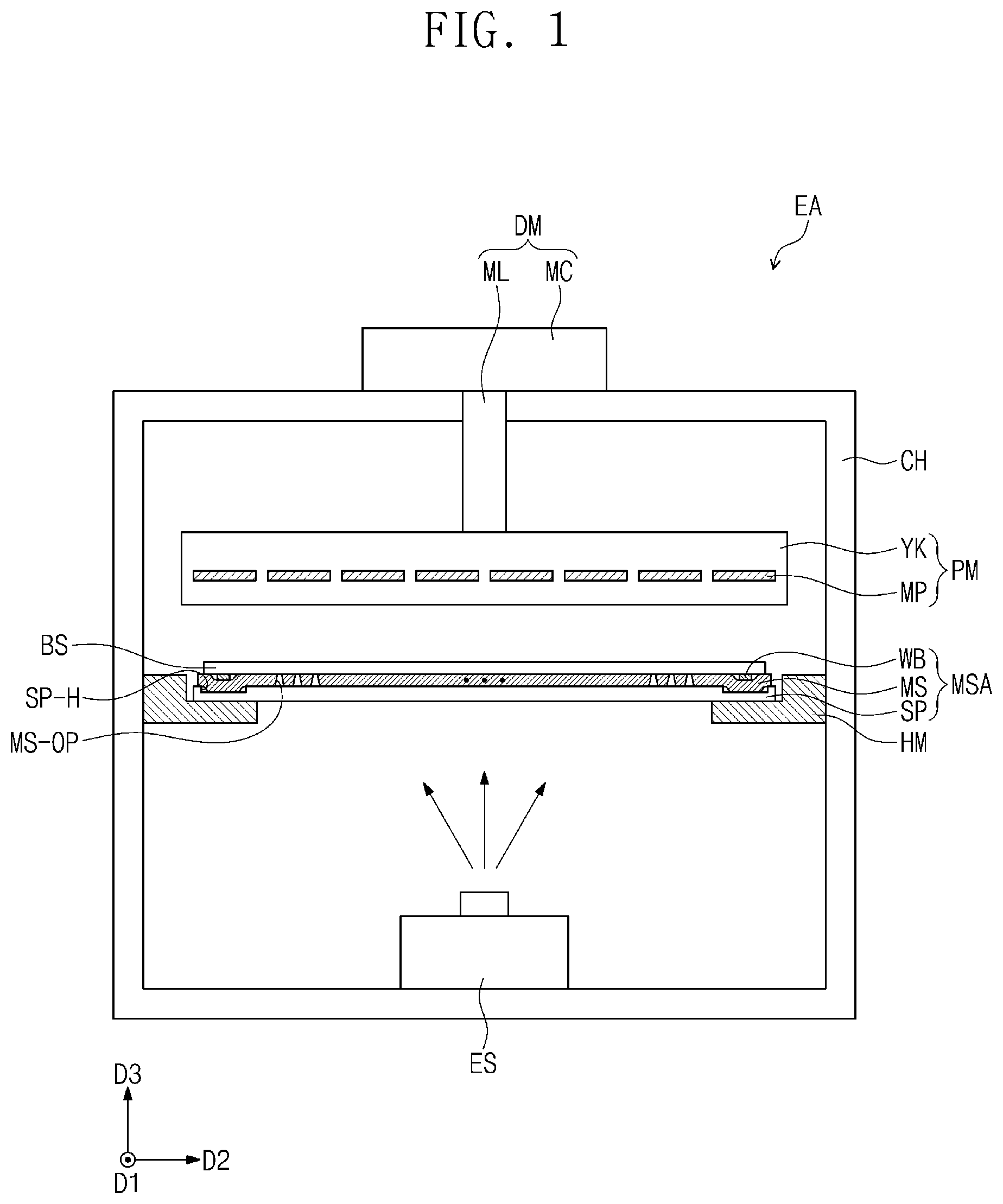 Patent US12480197 Figure 1 – Method for manufacturing mask and deposition apparatus including mask