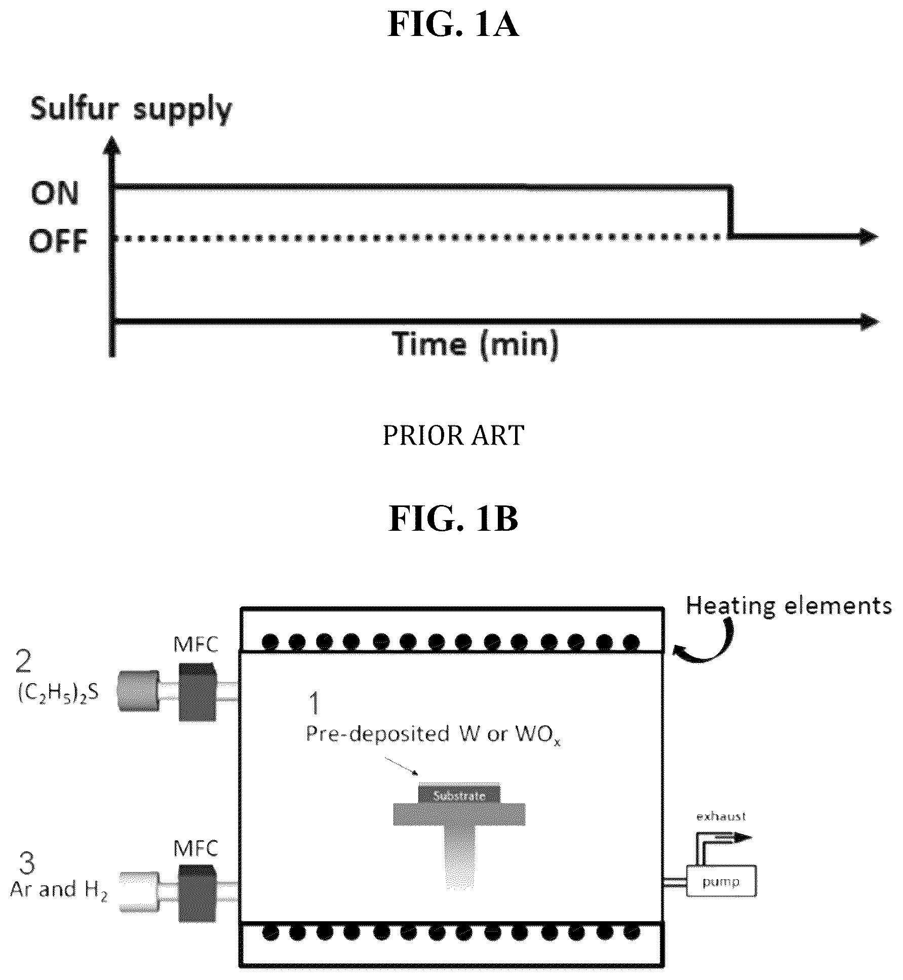 Patent US12480205 — Method of growing monolayer transition metal dichalcogenides via sulfurization and subsequent sublimation — Figure 1