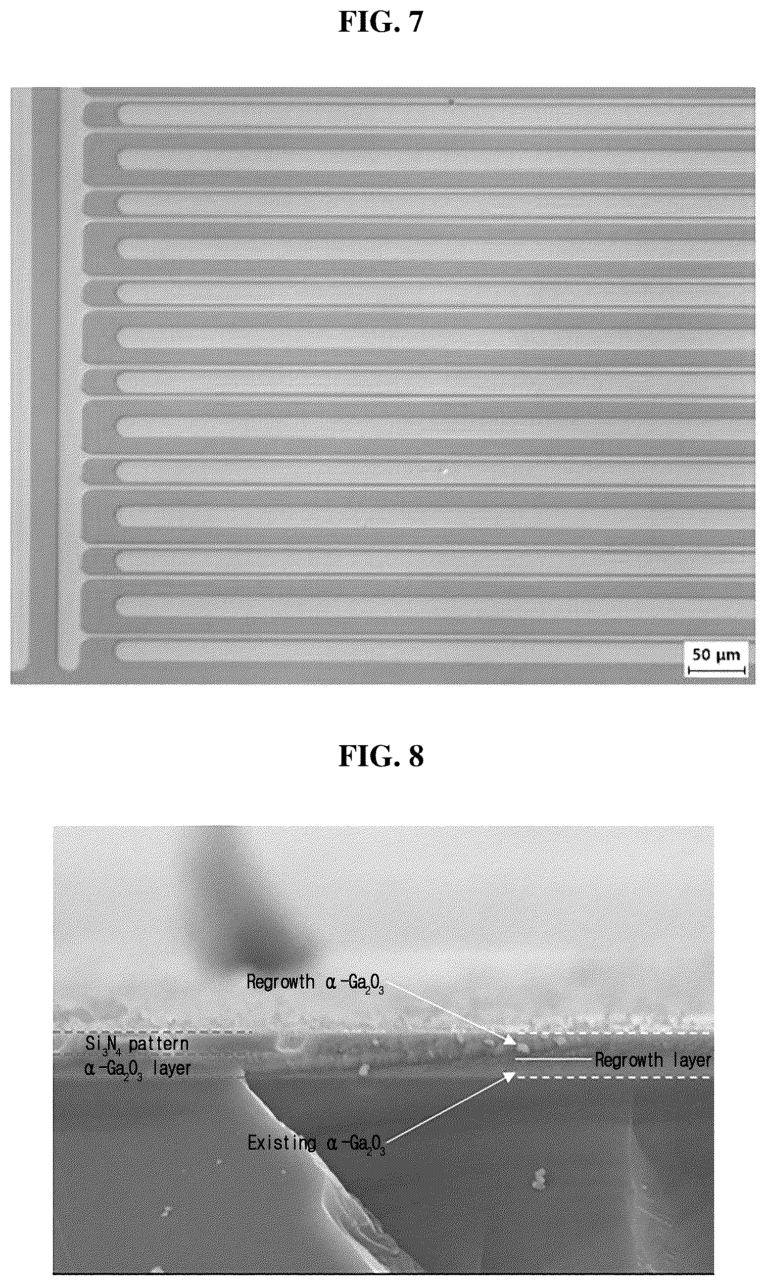 Patent US12480222 Figure 4 – Alpha gallium oxide thin-film structure having high conductivity obtained using selective area growth in HVPE growth manner and method for manufacturing the same