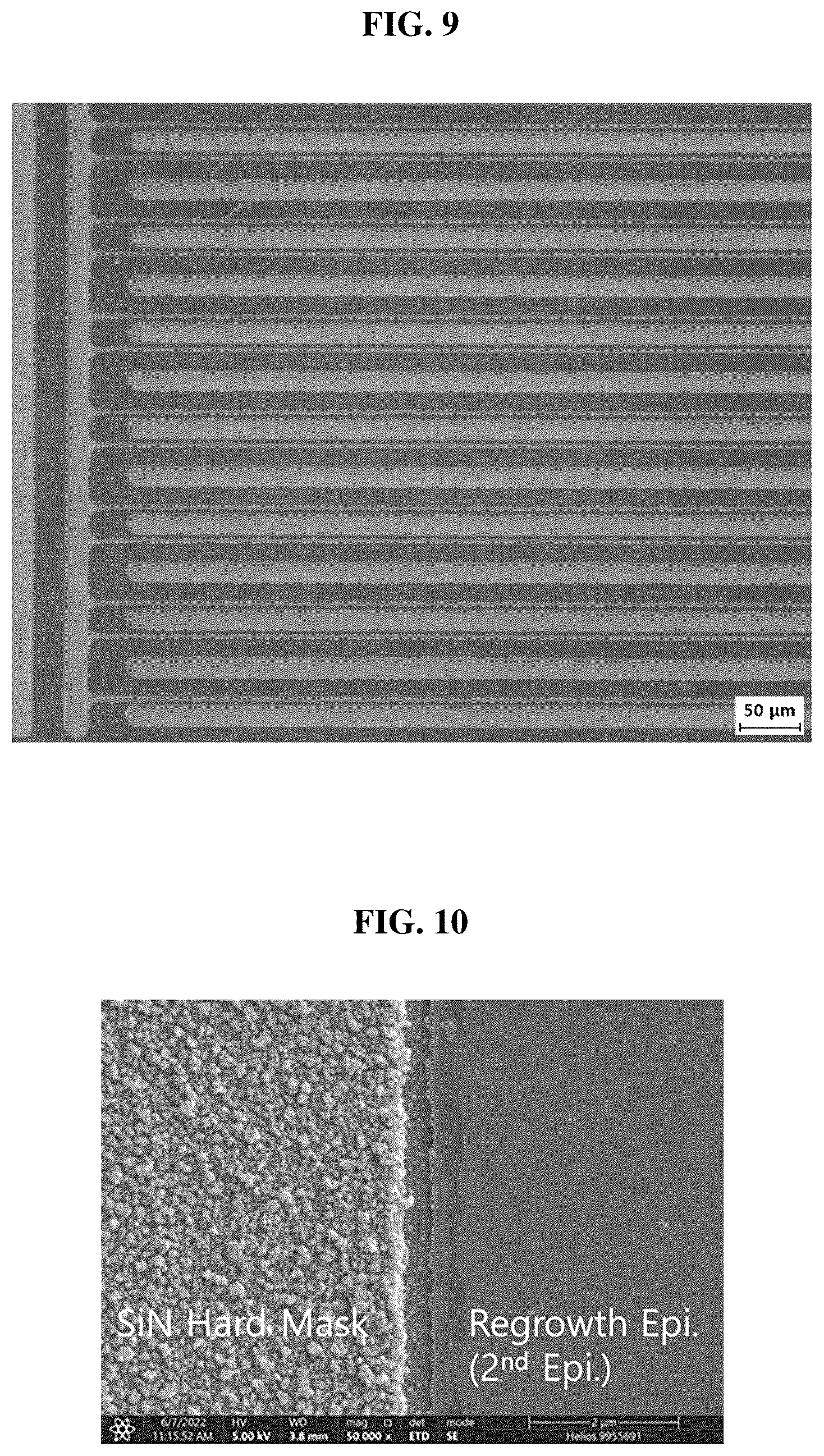 Patent US12480222 Figure 5 – Alpha gallium oxide thin-film structure having high conductivity obtained using selective area growth in HVPE growth manner and method for manufacturing the same