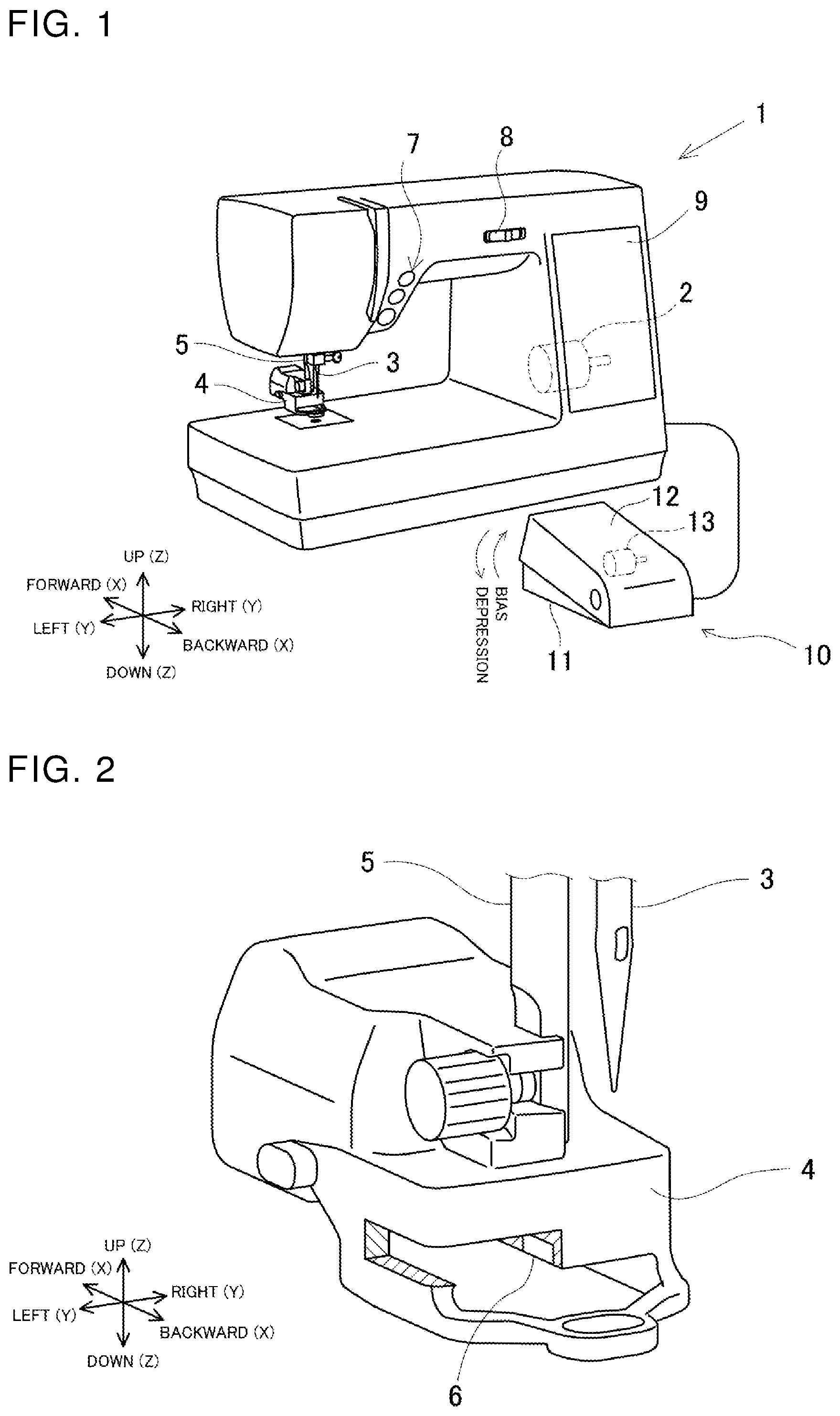 Patent US12480239 Figure 1 – Sewing machine and method for controlling sewing machine