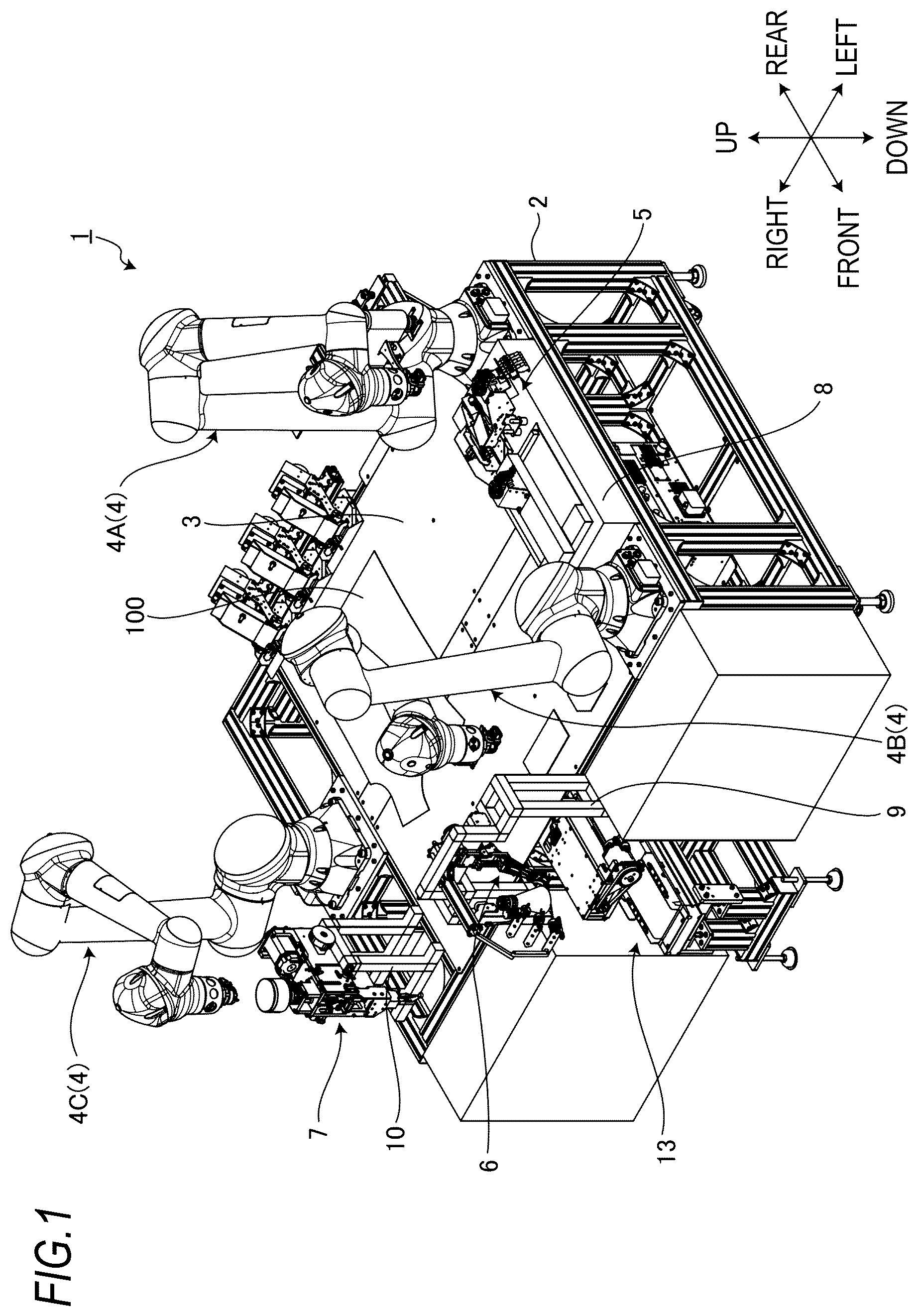 Patent US12480240 Figure 1 – Sewing system