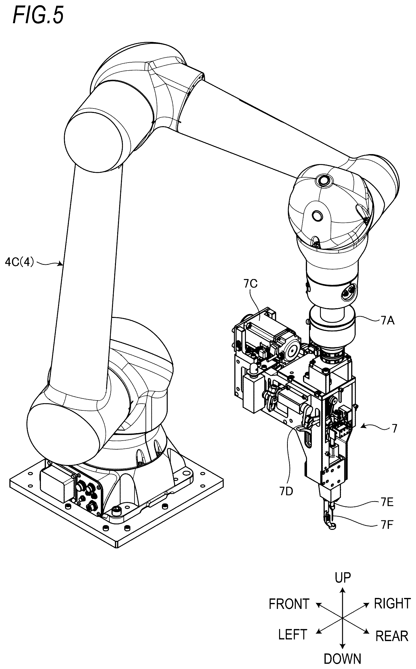 Patent US12480240 Figure 5 – Sewing system
