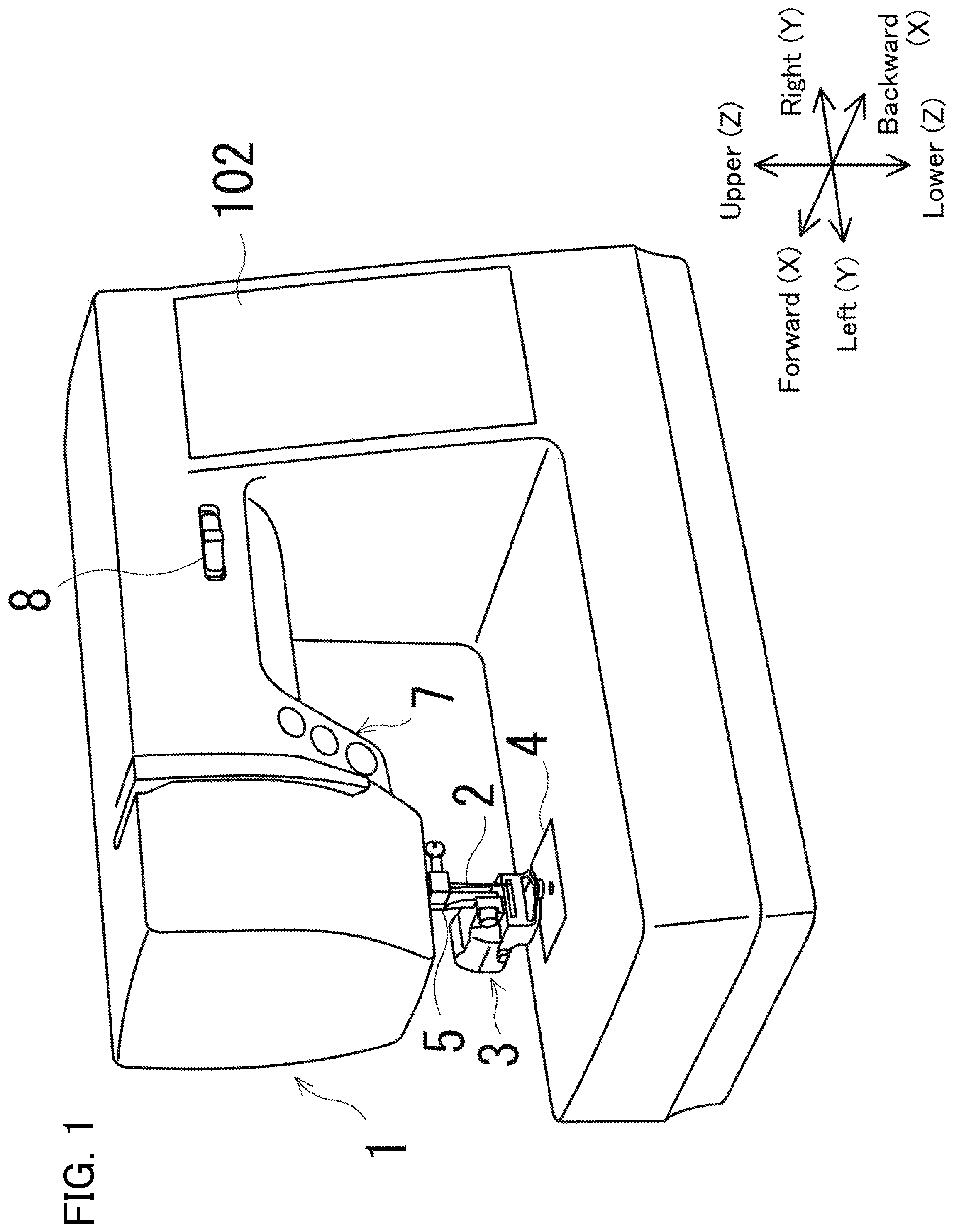 Patent US12480241 Figure 1 – Sewing machine