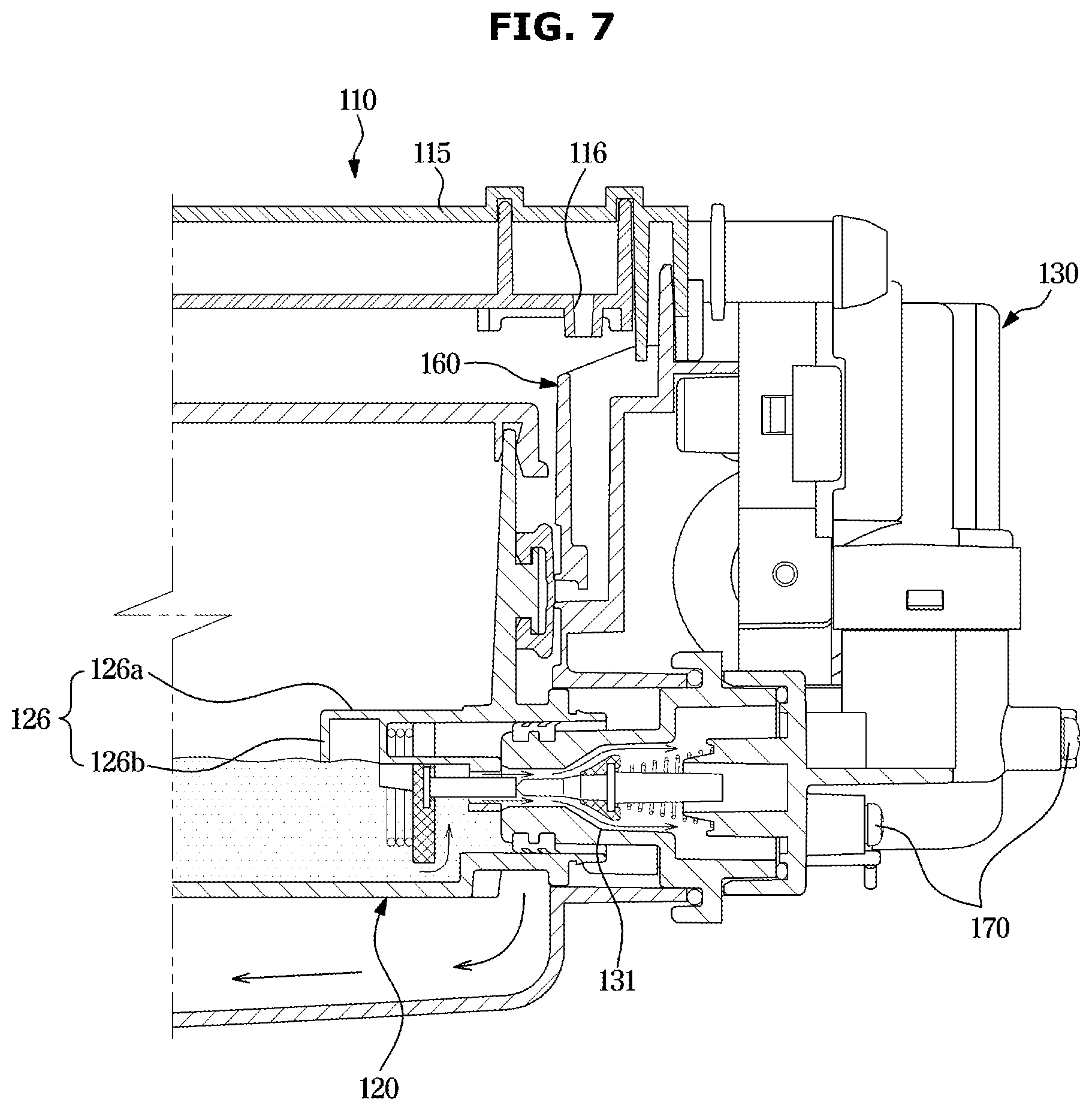 Patent US12480245 Figure 7 – Detergent supply apparatus and washing machine having same