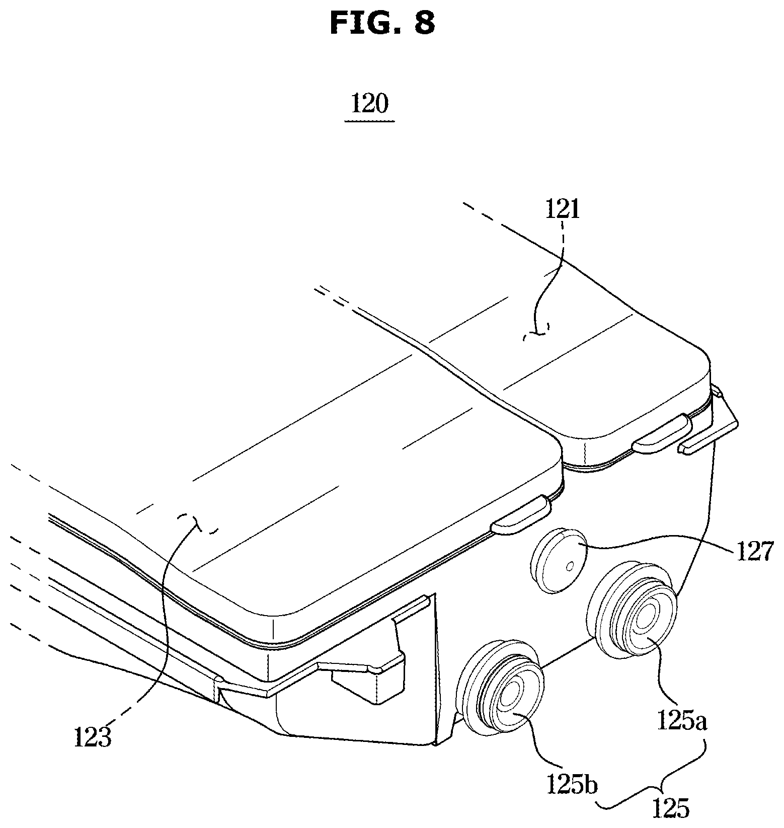 Patent US12480245 Figure 8 – Detergent supply apparatus and washing machine having same