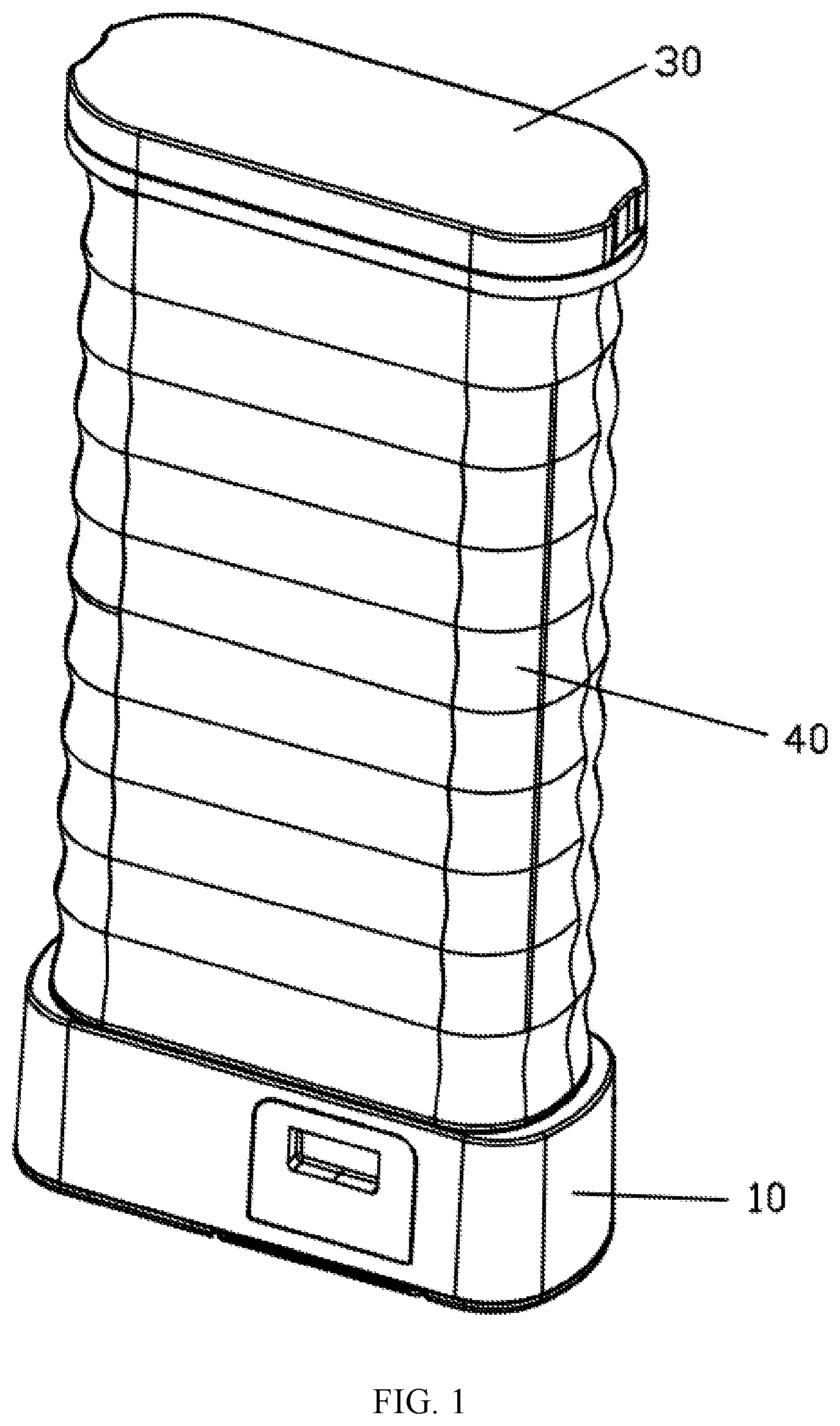 Patent US12480247 Figure 1 – Clothing care machine