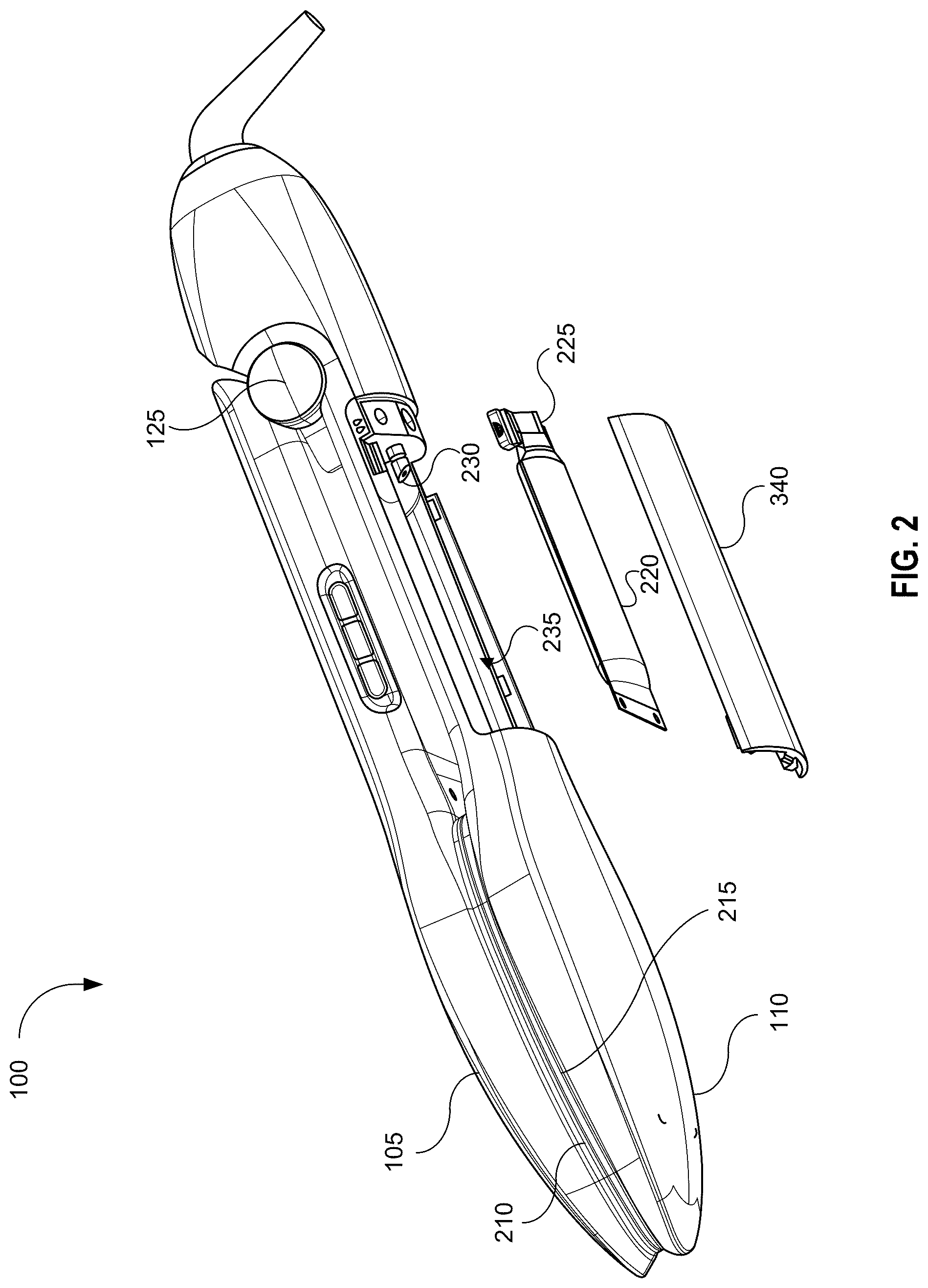 Patent US12480251 Figure 2 – Handheld steam iron