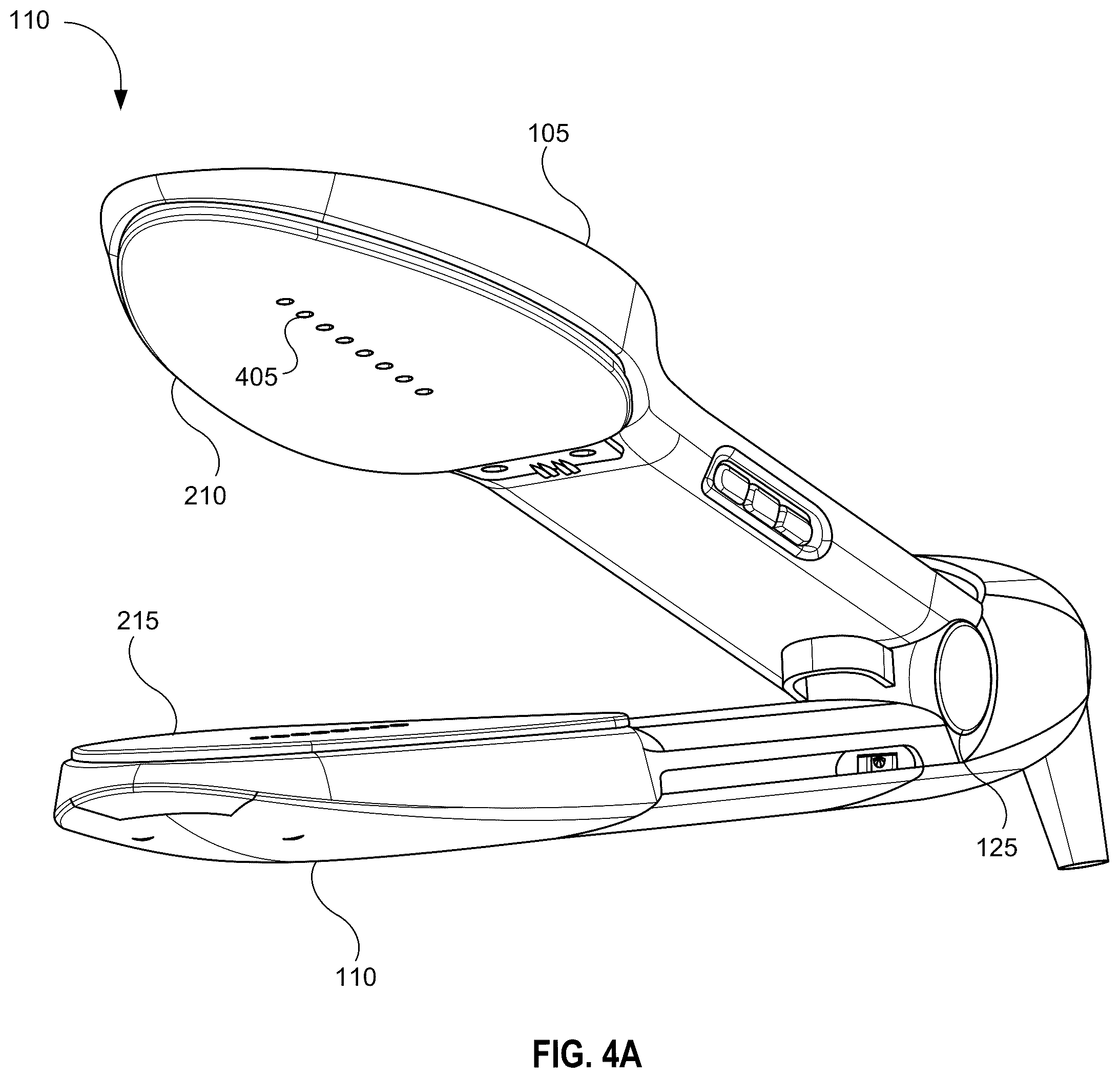 Patent US12480251 Figure 5 – Handheld steam iron