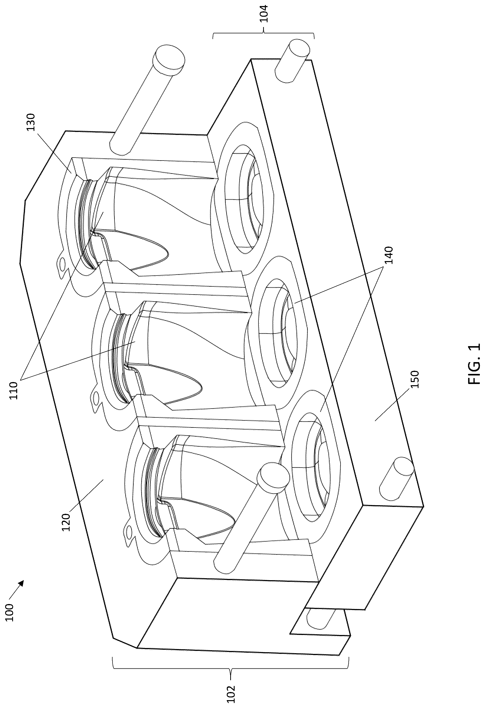 Patent US12480259 Figure 1 – Multipart molds and three-dimensional pulp articles molded therefrom