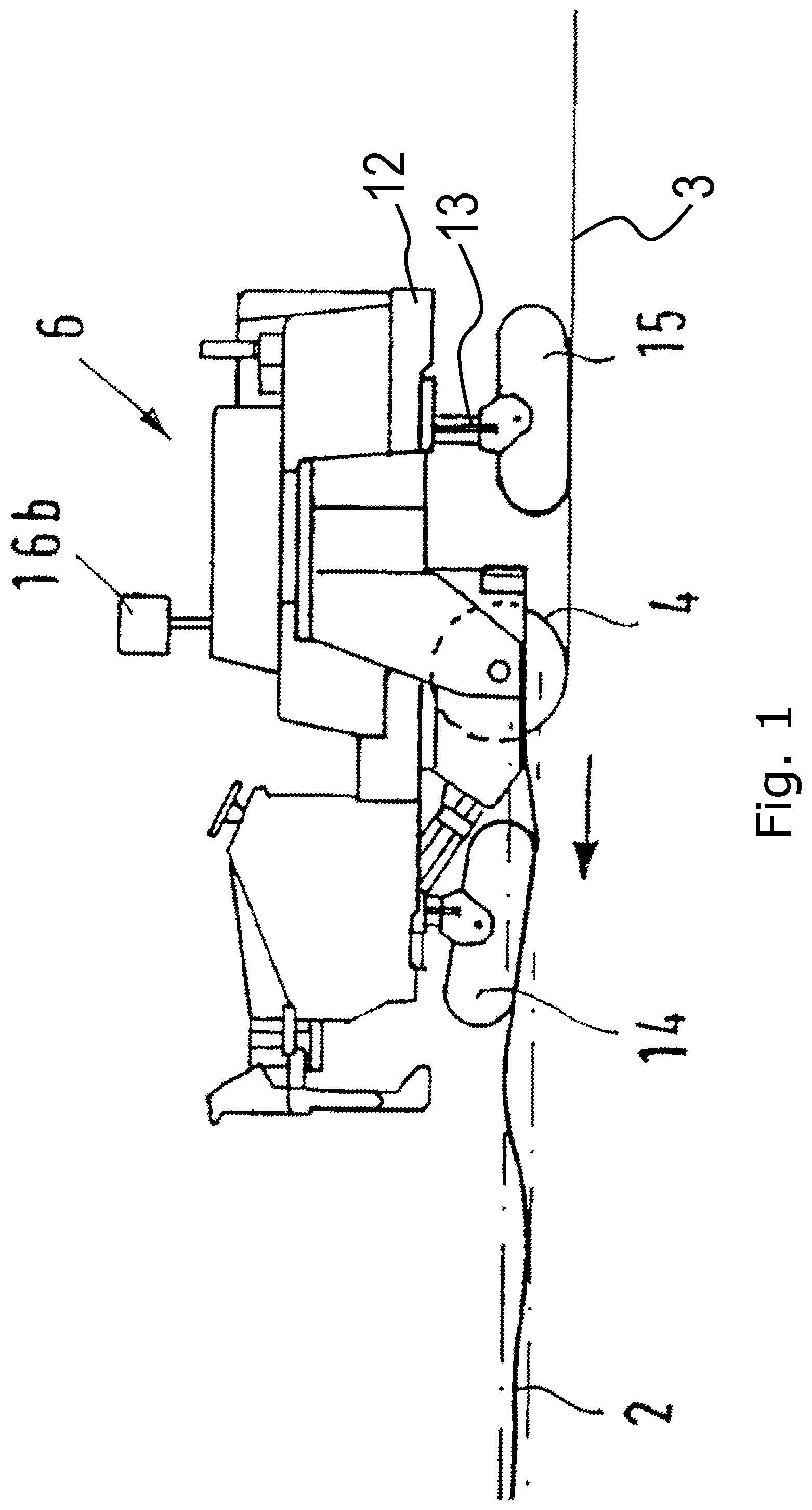 Patent US12480265 — Method for milling off traffic areas with a milling drum, as well as milling machine for carrying out the method for milling off traffic areas — Figure 1