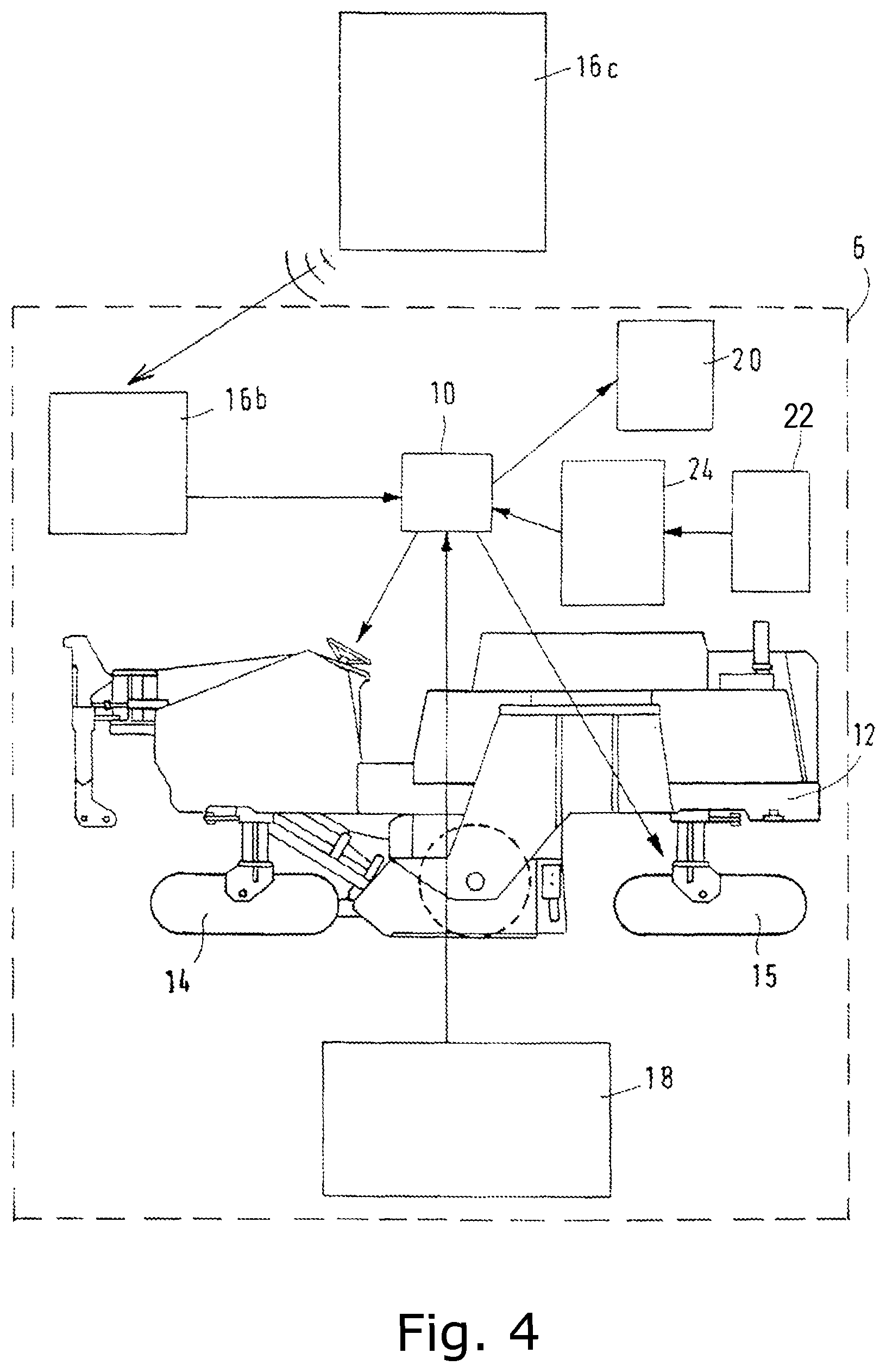 Patent US12480265 Figure 4 – Method for milling off traffic areas with a milling drum, as well as milling machine for carrying out the method for milling off traffic areas