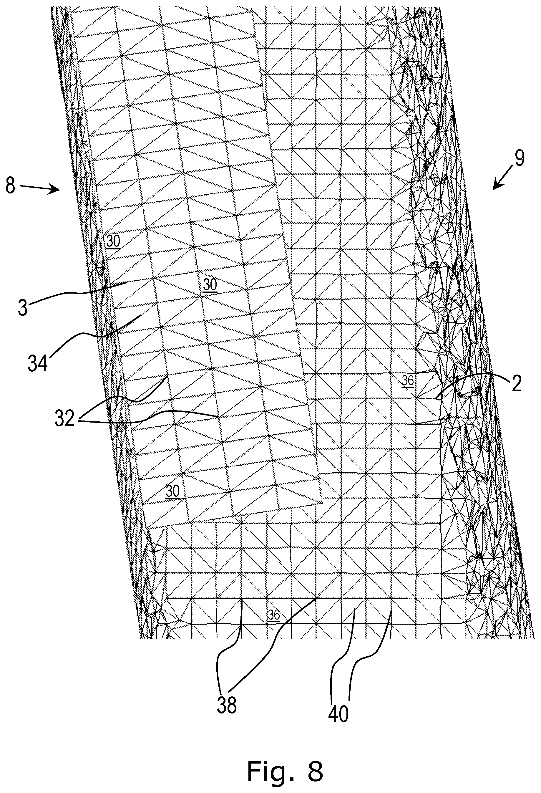 Patent US12480265 Figure 8 – Method for milling off traffic areas with a milling drum, as well as milling machine for carrying out the method for milling off traffic areas