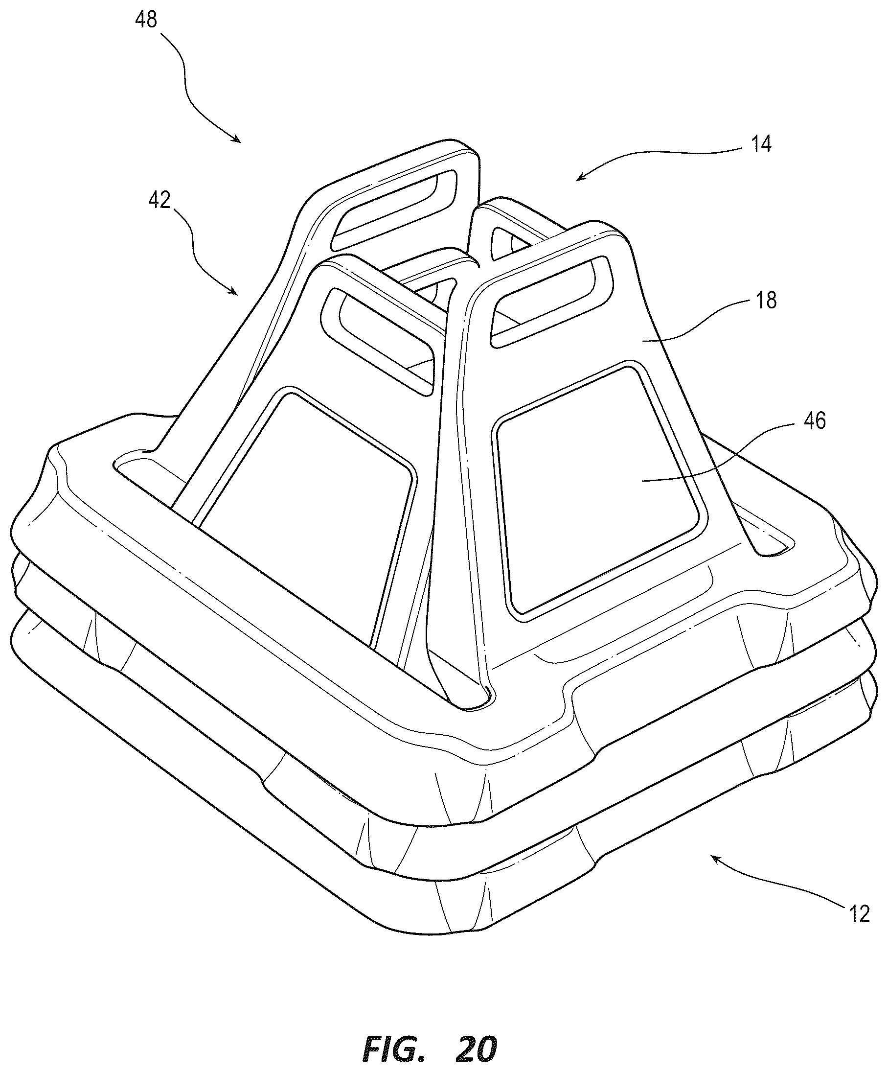 Patent US12480267 Figure 15 – Indicator sleeve for a traffic director
