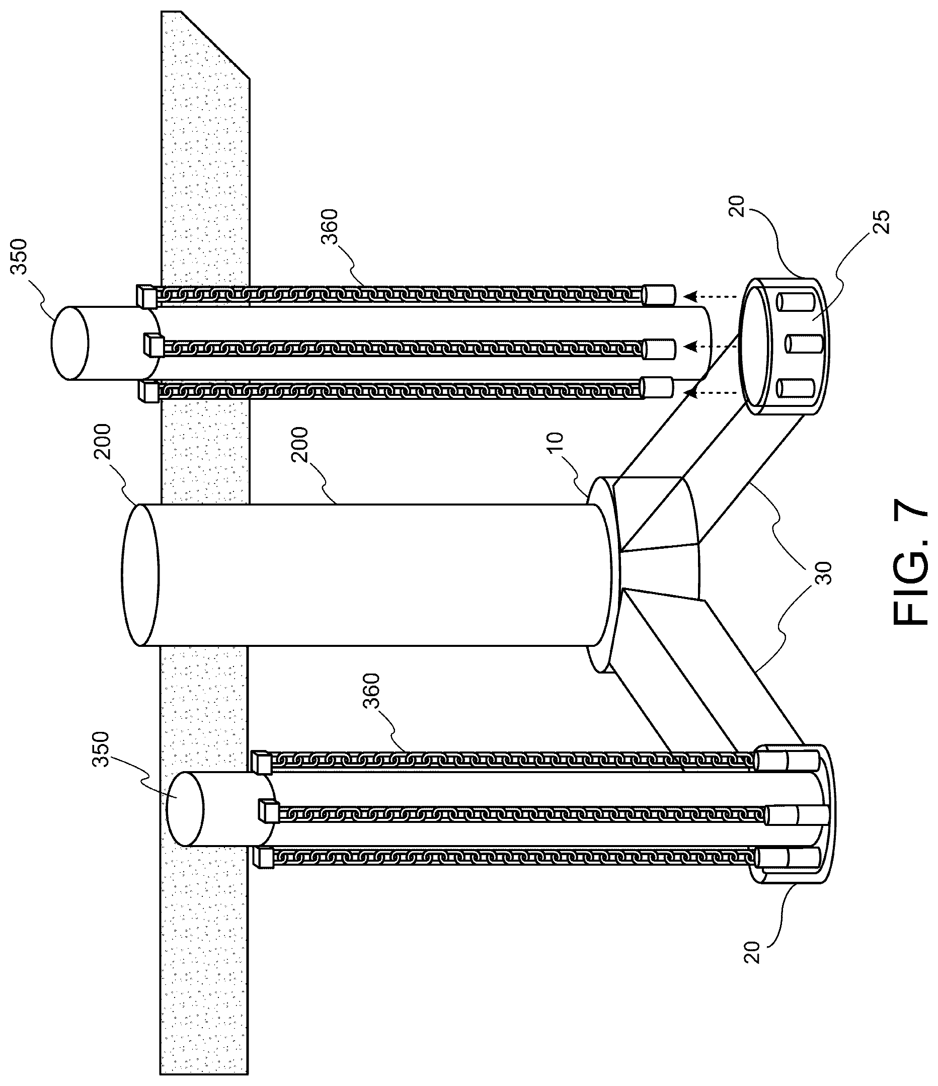 Patent US12480270 Figure 7 – Submersible offshore platform and method of installing the same