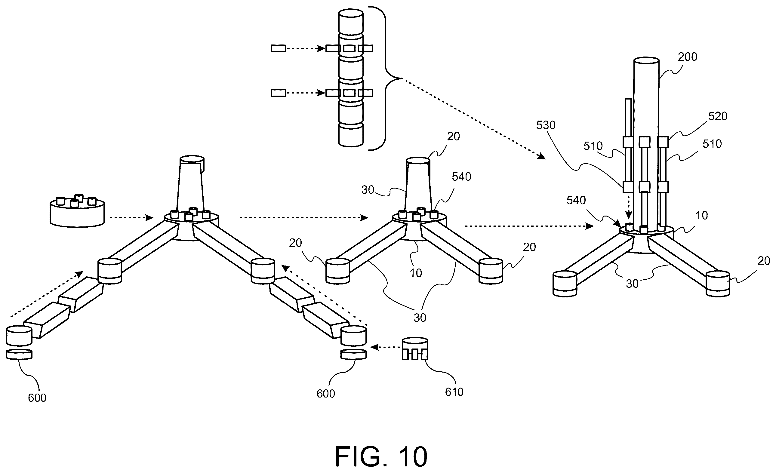 Patent US12480270 Figure 10 – Submersible offshore platform and method of installing the same