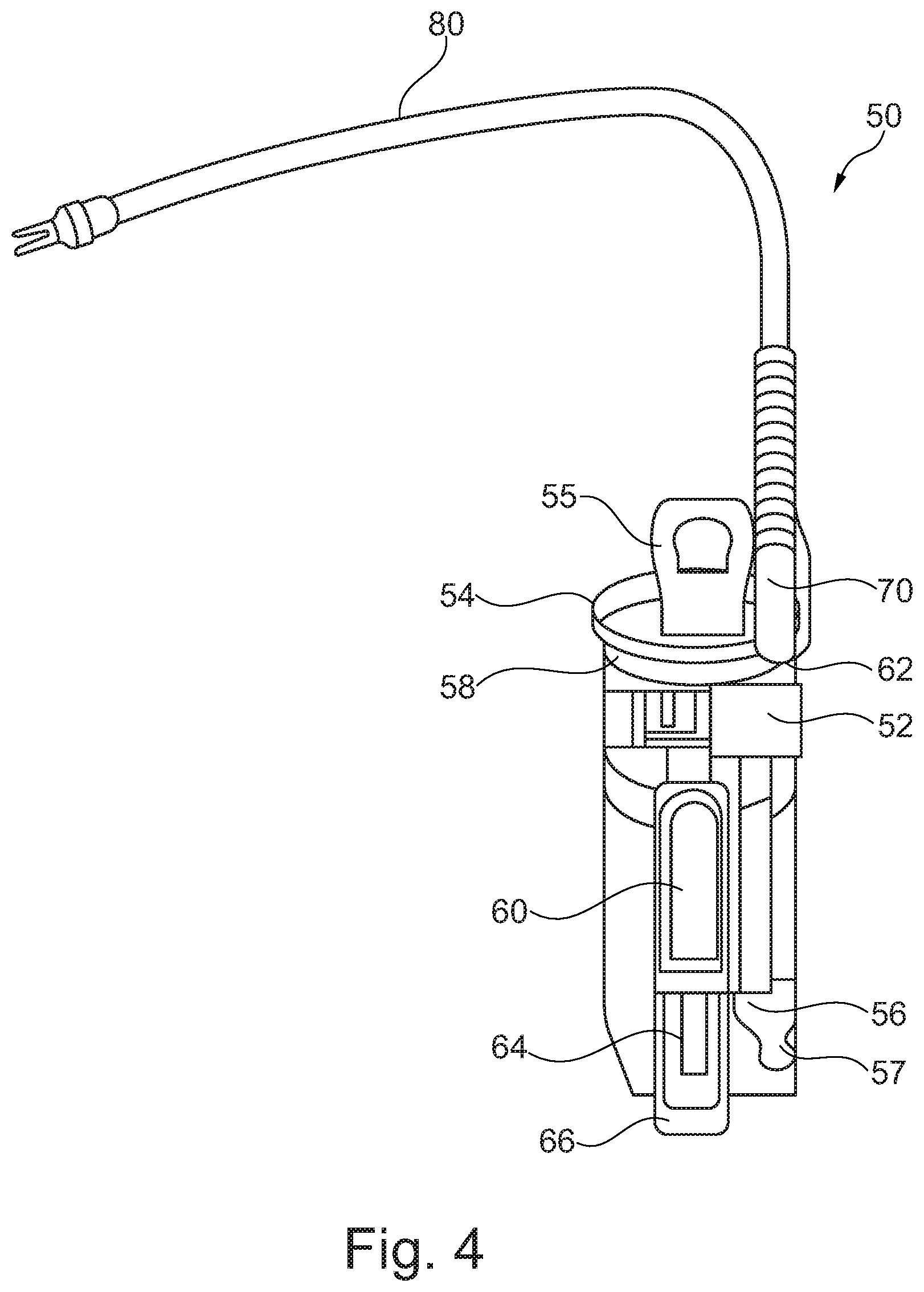 Patent US12480271 Figure 4 – Handling device and method for gripping and inserting a pile tube into a borehole