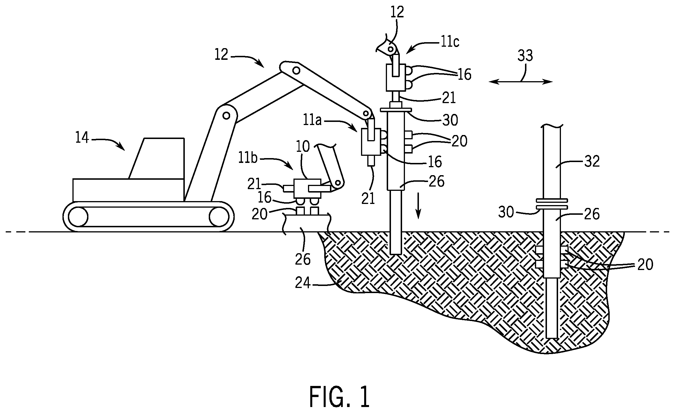 Patent US12480272 Figure 1 – Electrical pole with H-web caisson