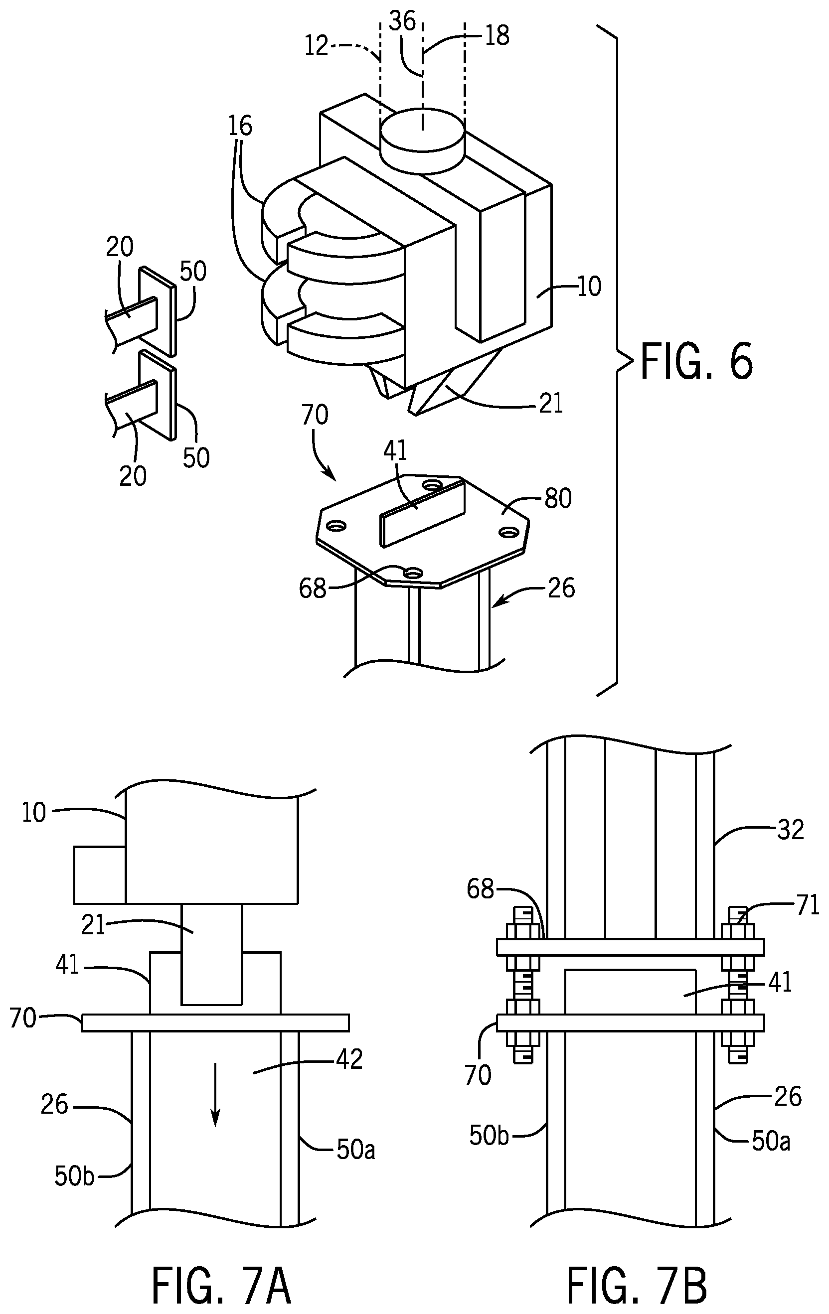 Patent US12480272 Figure 4 – Electrical pole with H-web caisson
