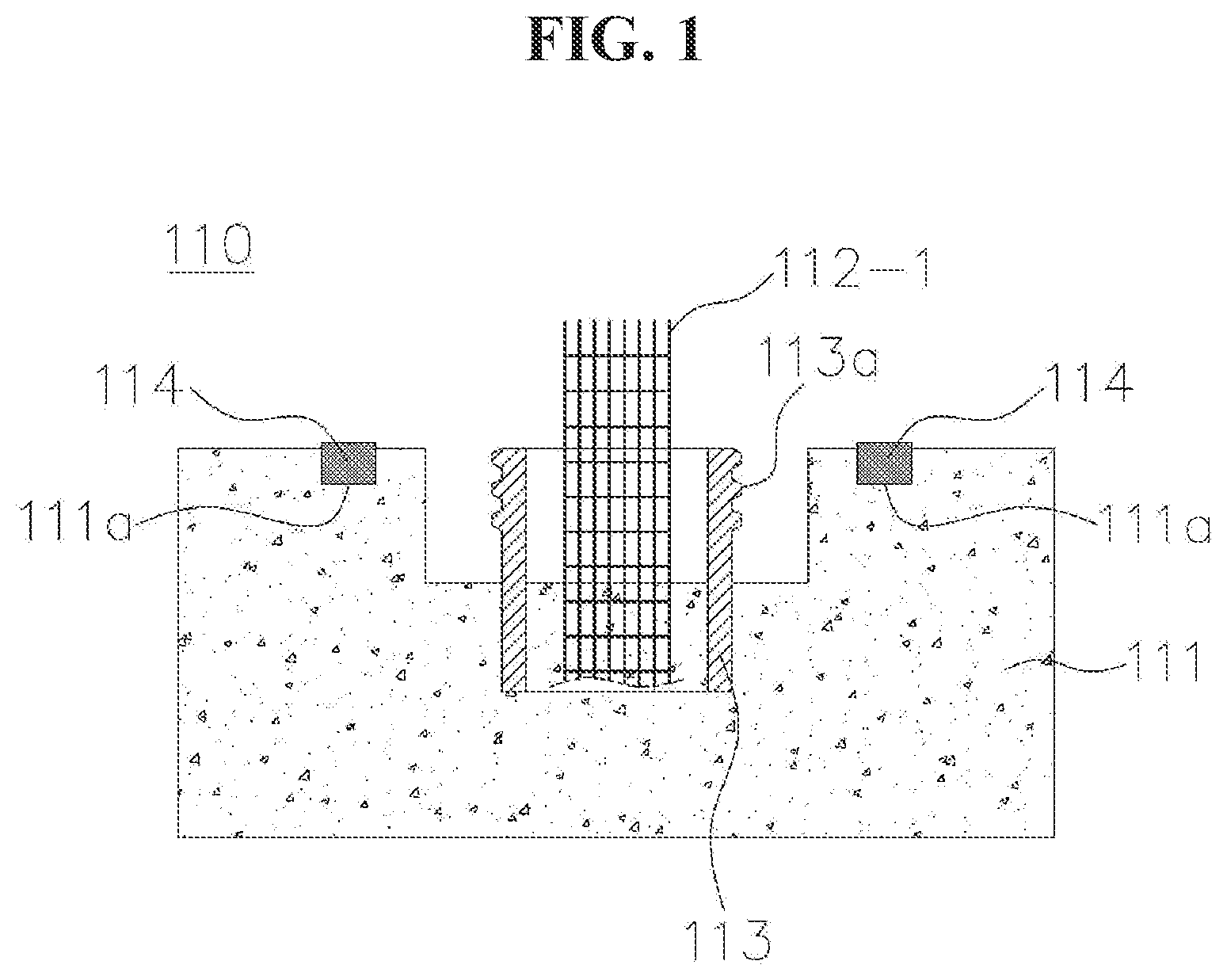 Patent US12480273 Figure 1 – Underwater concrete block structure and construction method therefor