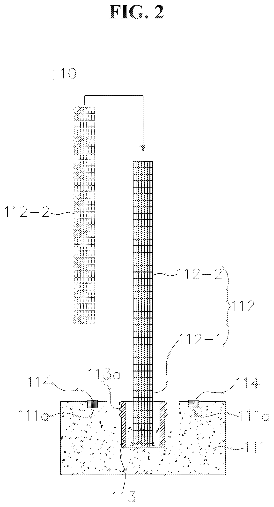 Patent US12480273 Figure 2 – Underwater concrete block structure and construction method therefor
