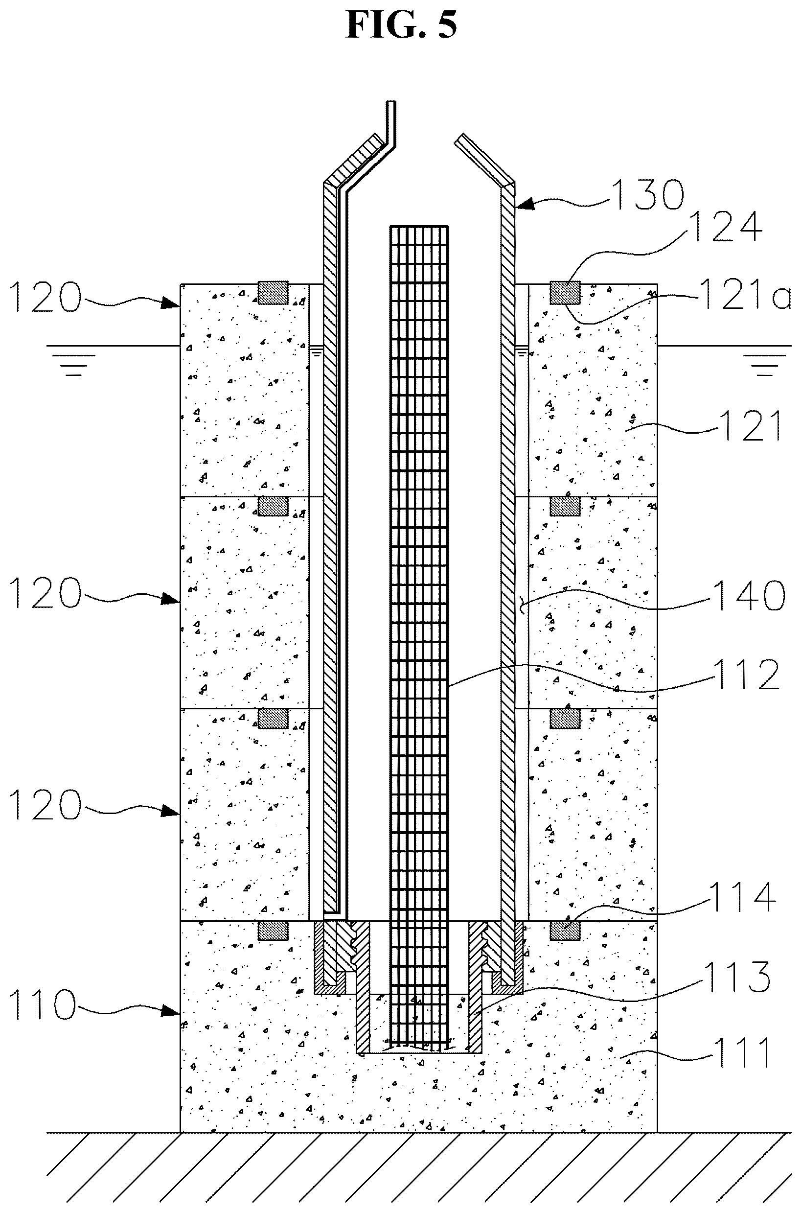 Patent US12480273 Figure 5 – Underwater concrete block structure and construction method therefor