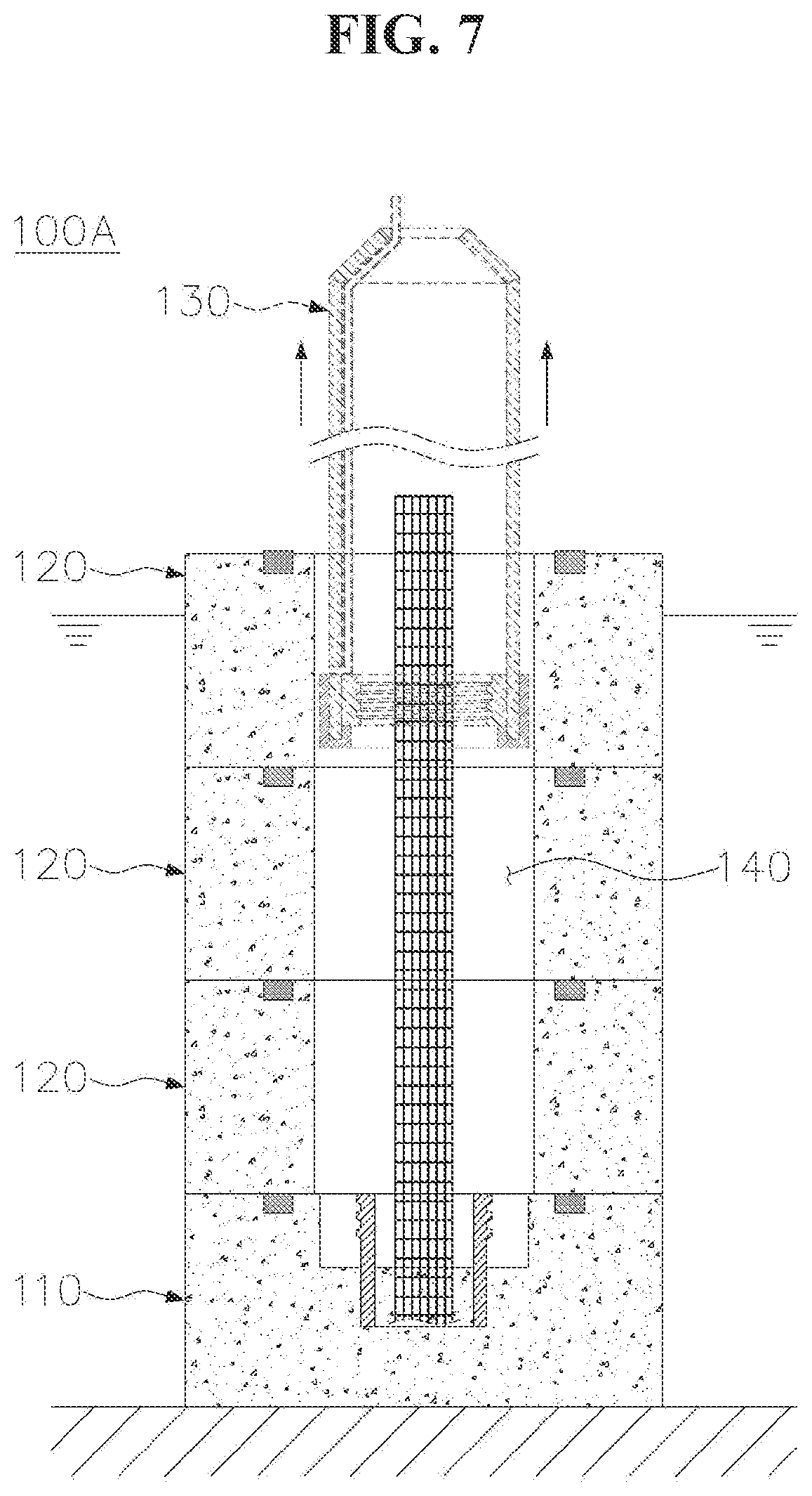 Patent US12480273 Figure 7 – Underwater concrete block structure and construction method therefor