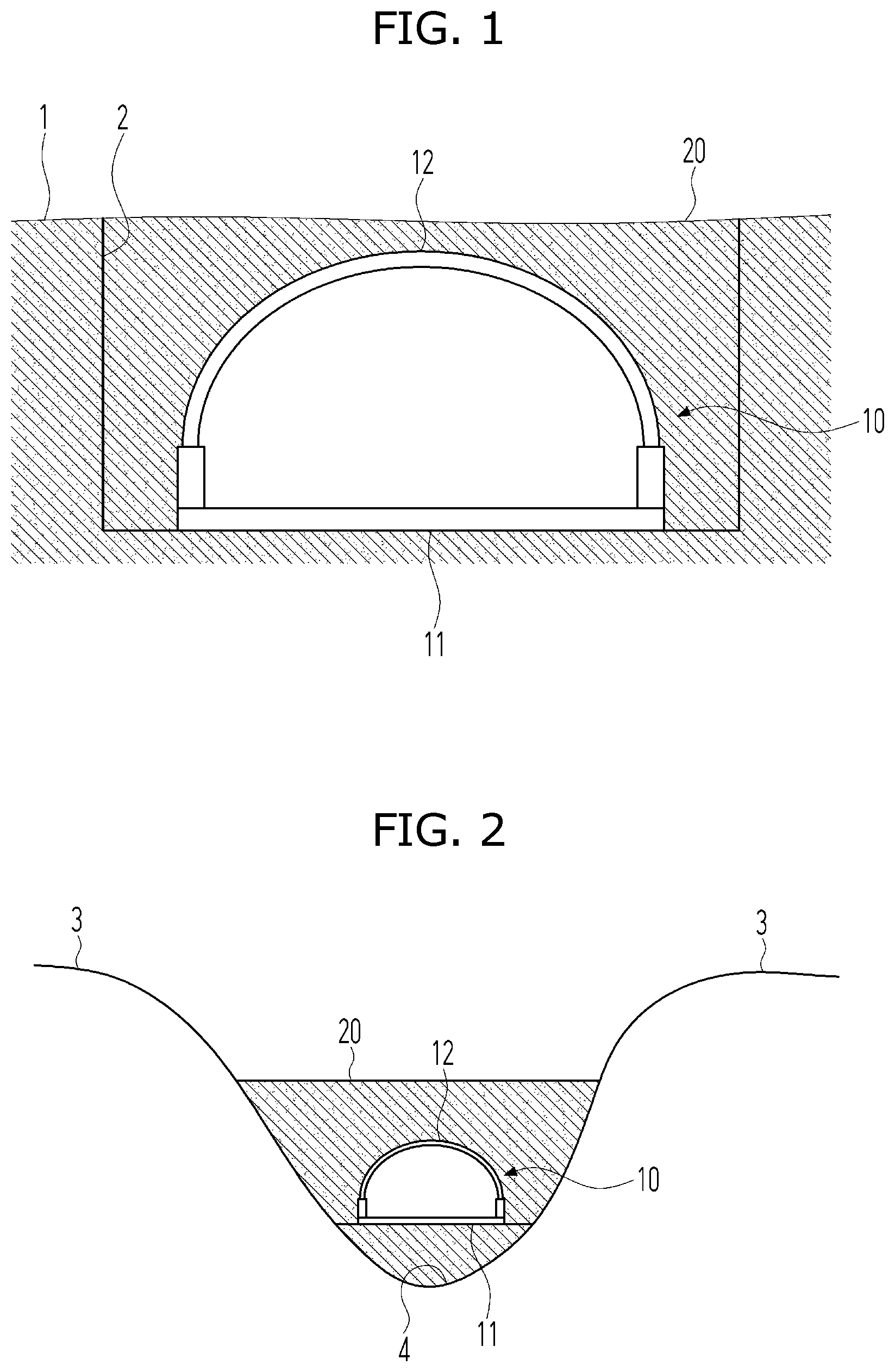 Patent US12480274 Figure 1 – Underground facility and method of constructing underground facility