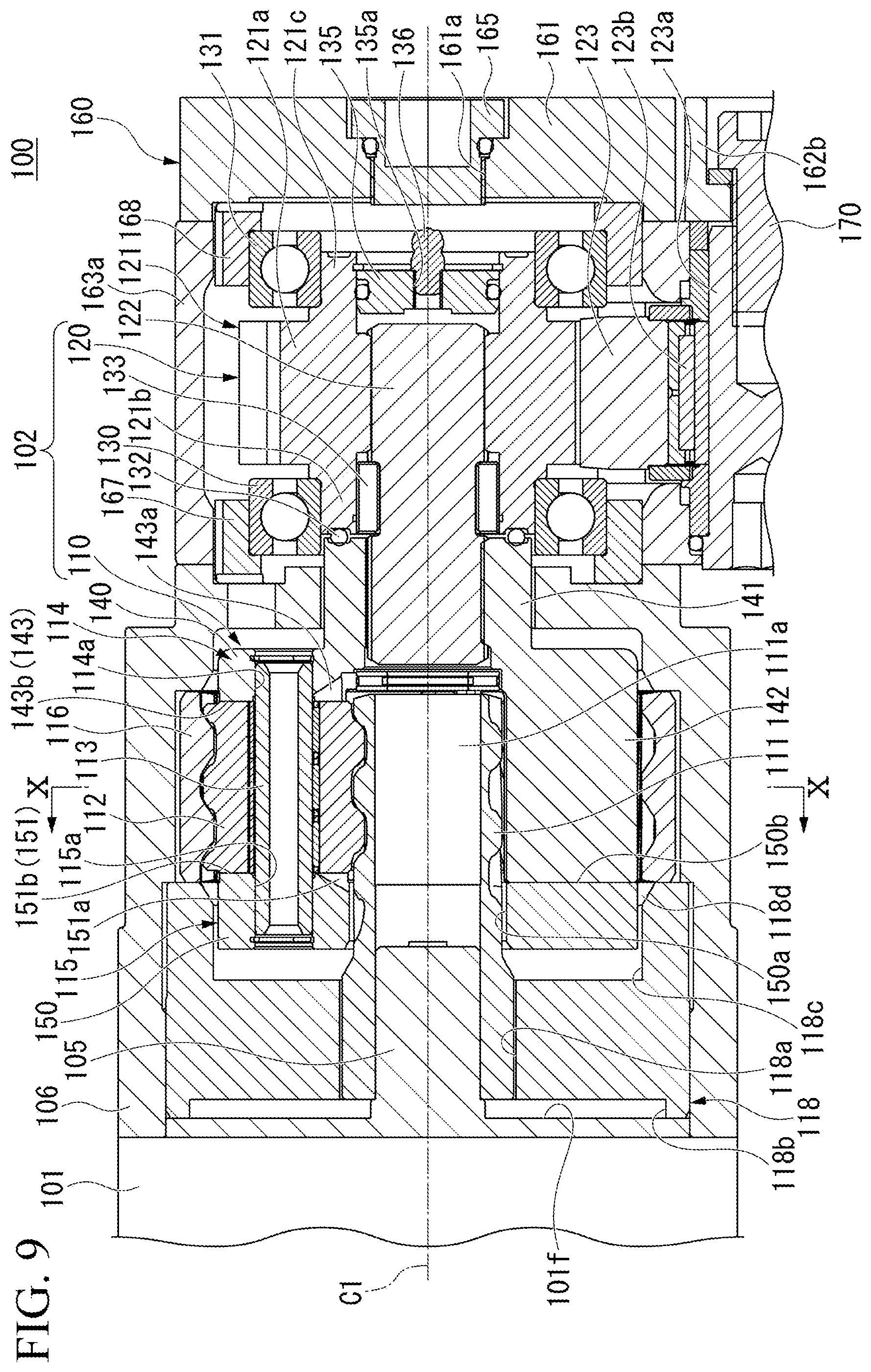 Patent US12480276 Figure 9 – Electric cylinder and work machine