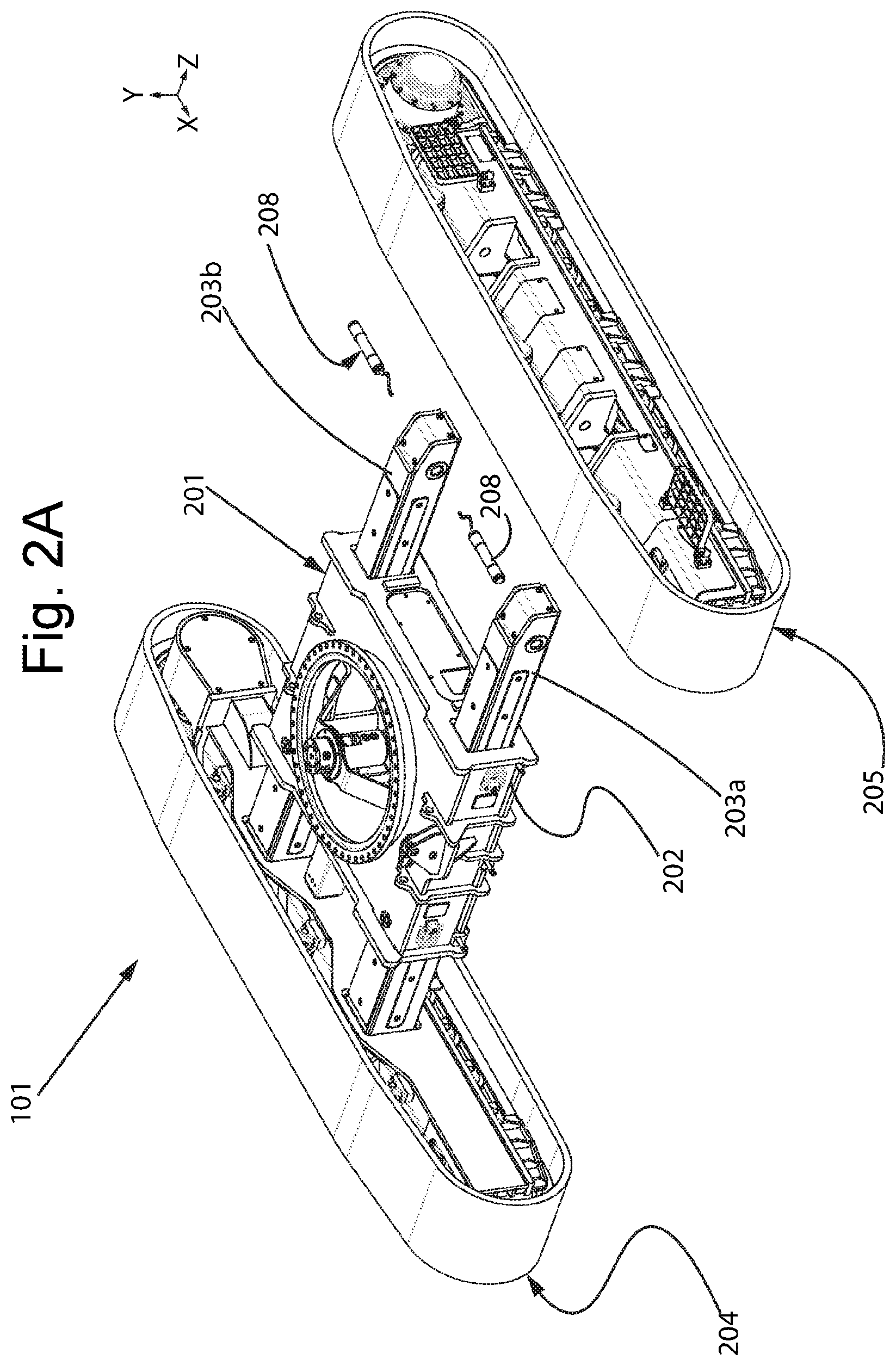 Patent US12480278 Figure 2 – Machine for performing excavations, in particular for drilling, and method associated to such machine
