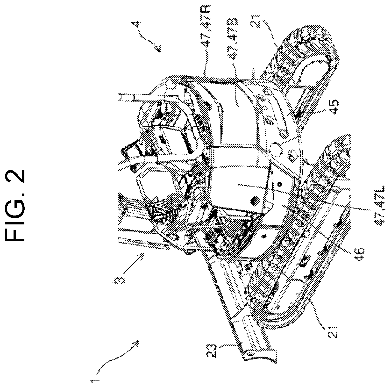 Patent US12480279 Figure 2 – Work machine