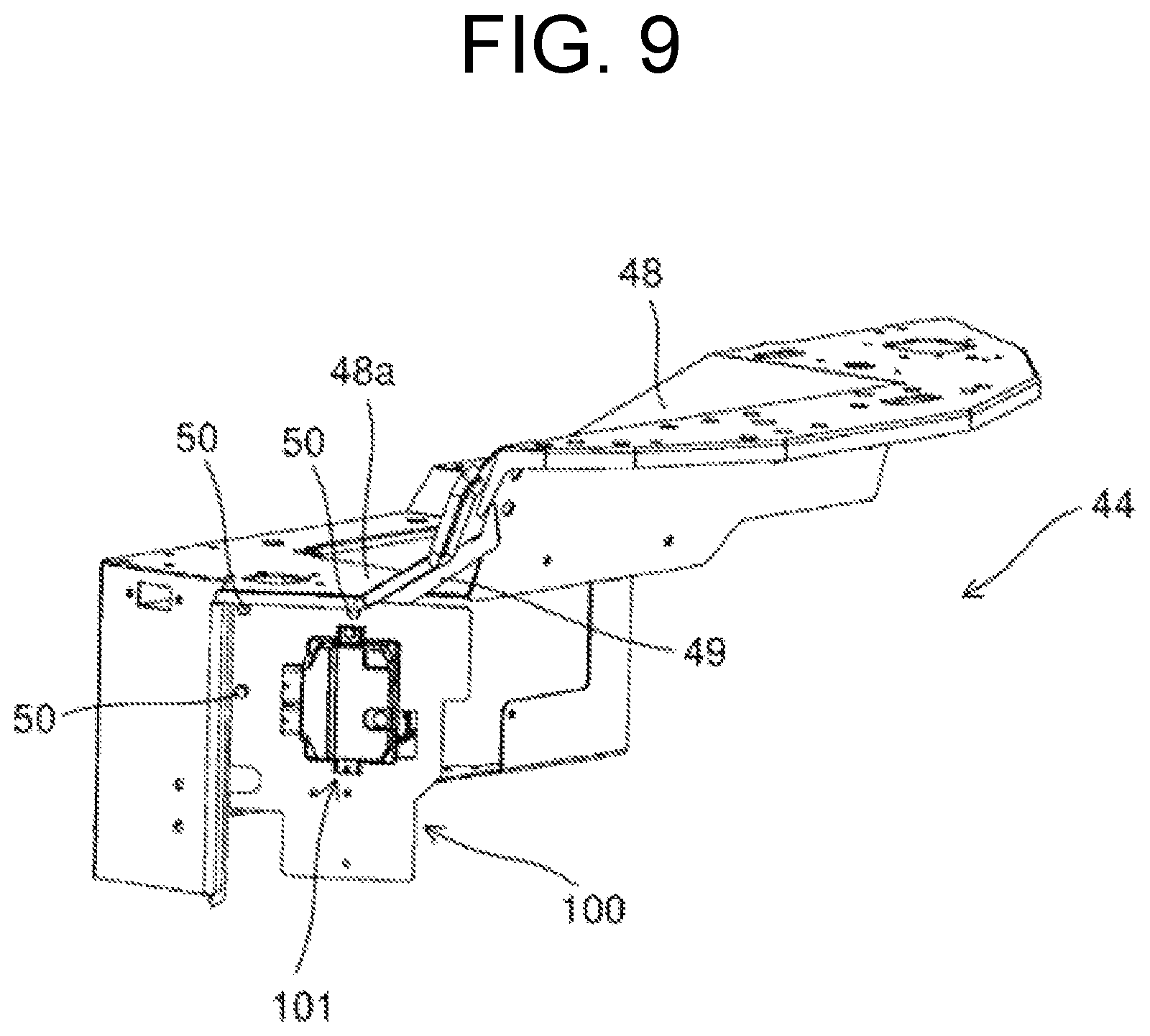 Patent US12480279 Figure 9 – Work machine