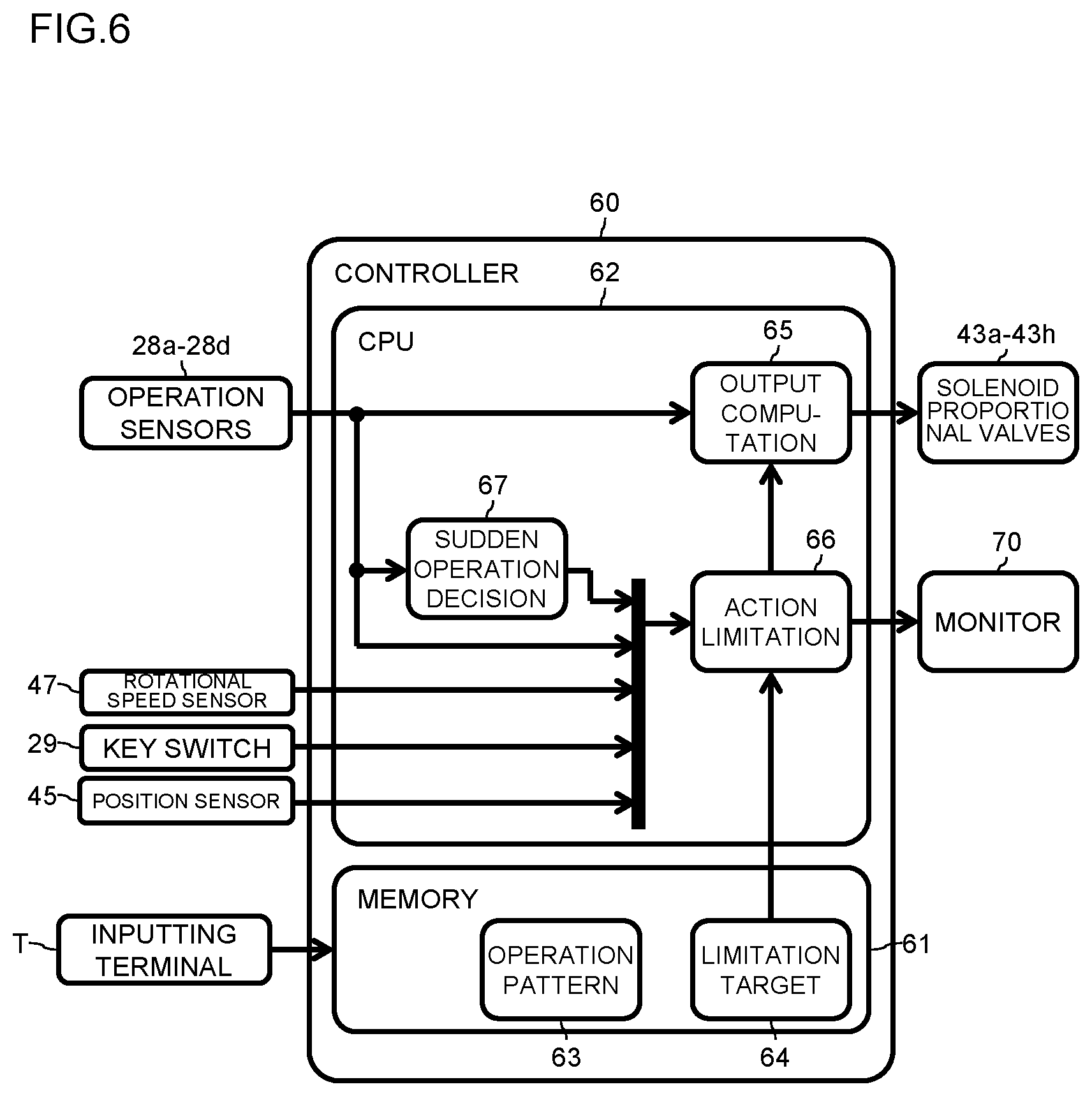 Patent US12480281 Figure 6 – Construction machine