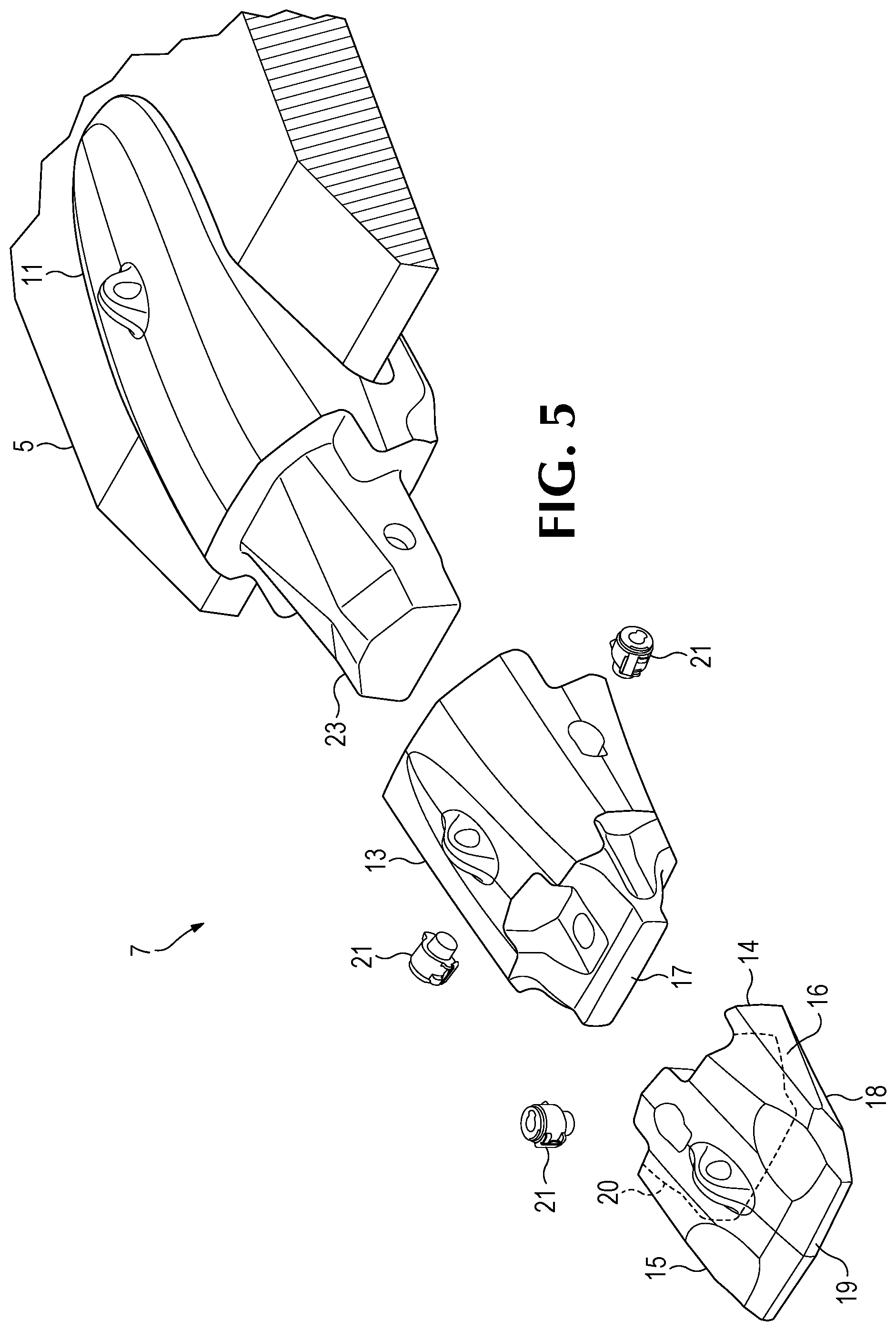 Patent US12480288 Figure 3 – Handling system for ground-engaging wear parts secured to earth working equipment