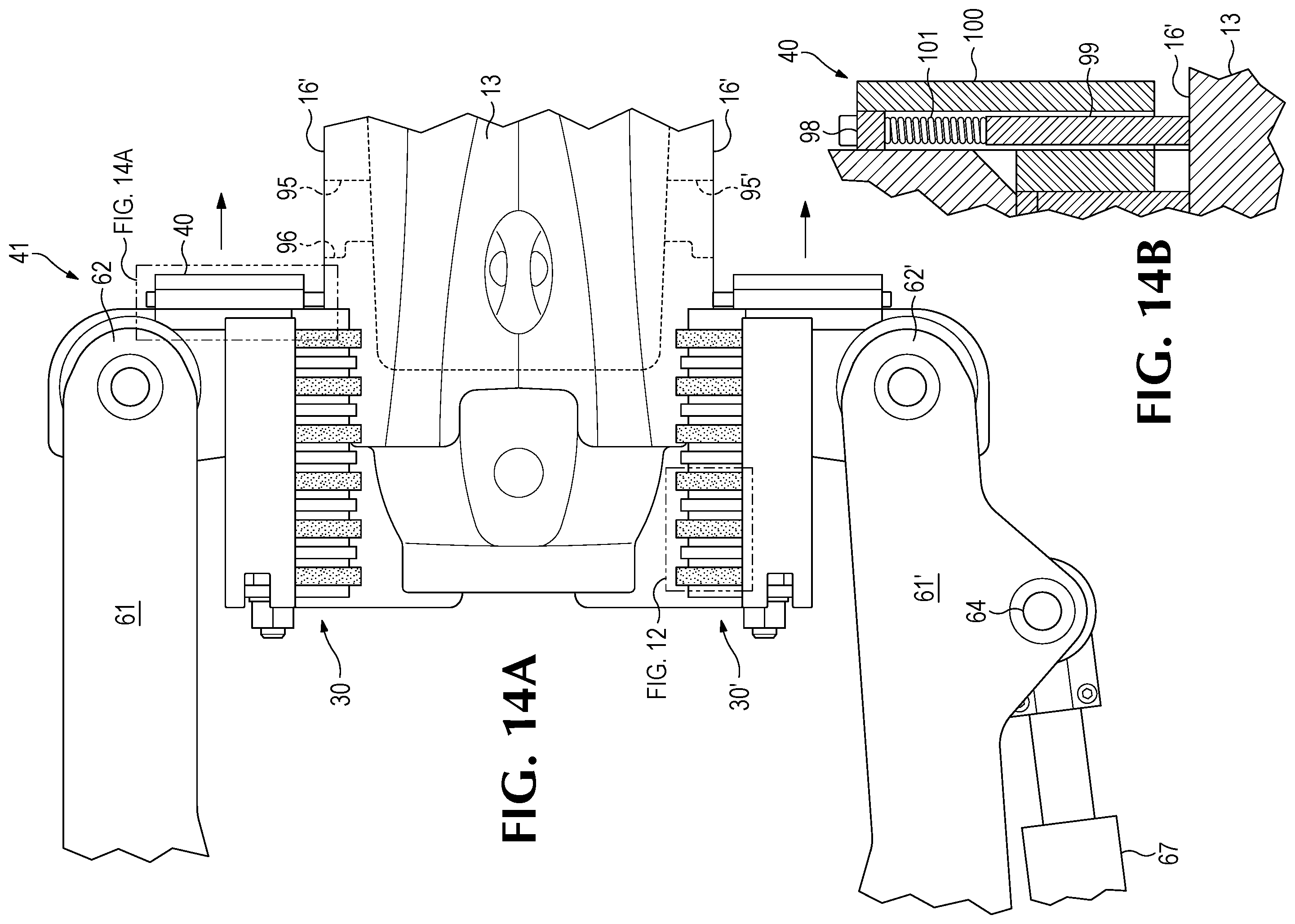 Patent US12480288 Figure 10 – Handling system for ground-engaging wear parts secured to earth working equipment