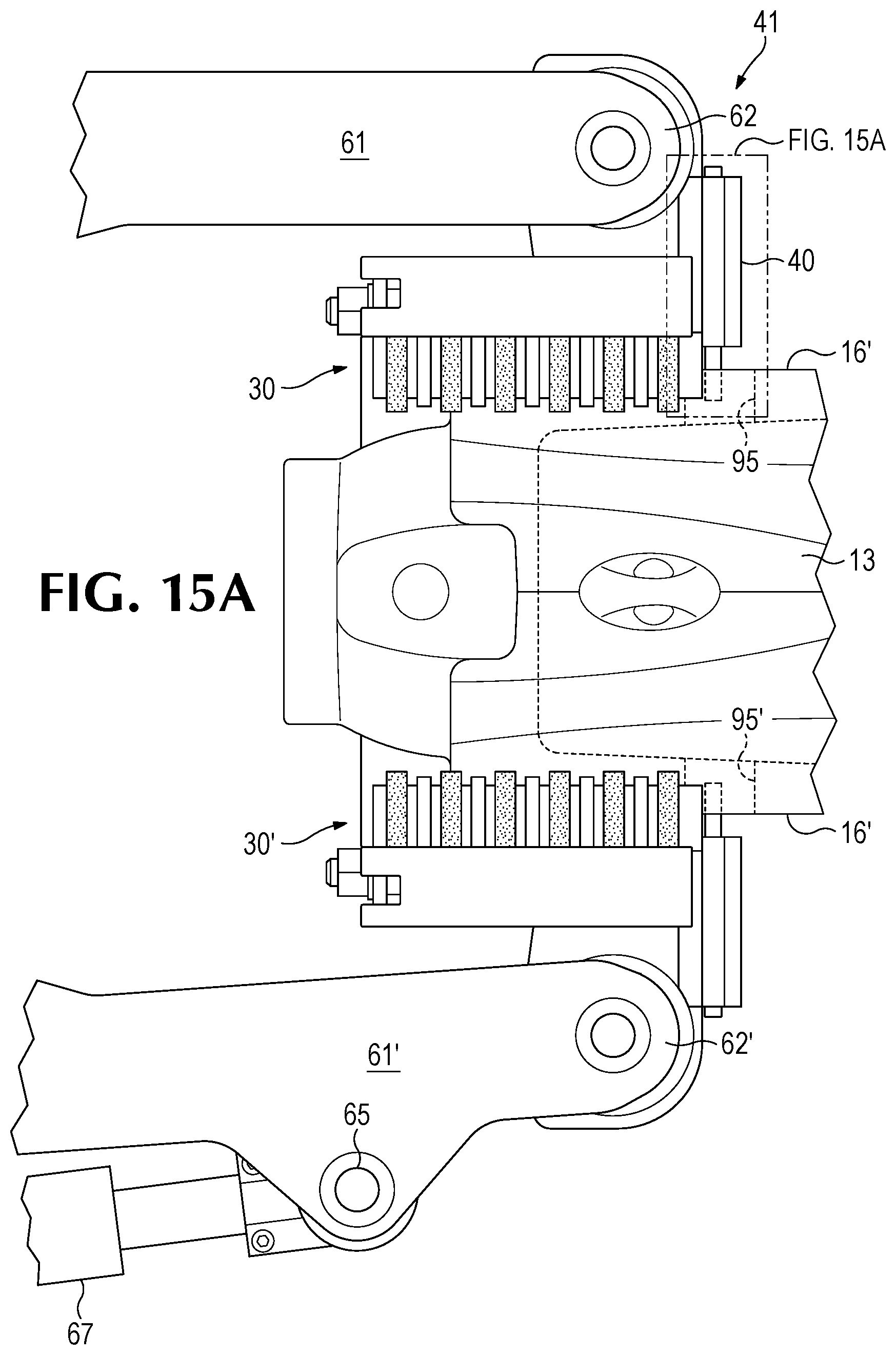 Patent US12480288 Figure 11 – Handling system for ground-engaging wear parts secured to earth working equipment
