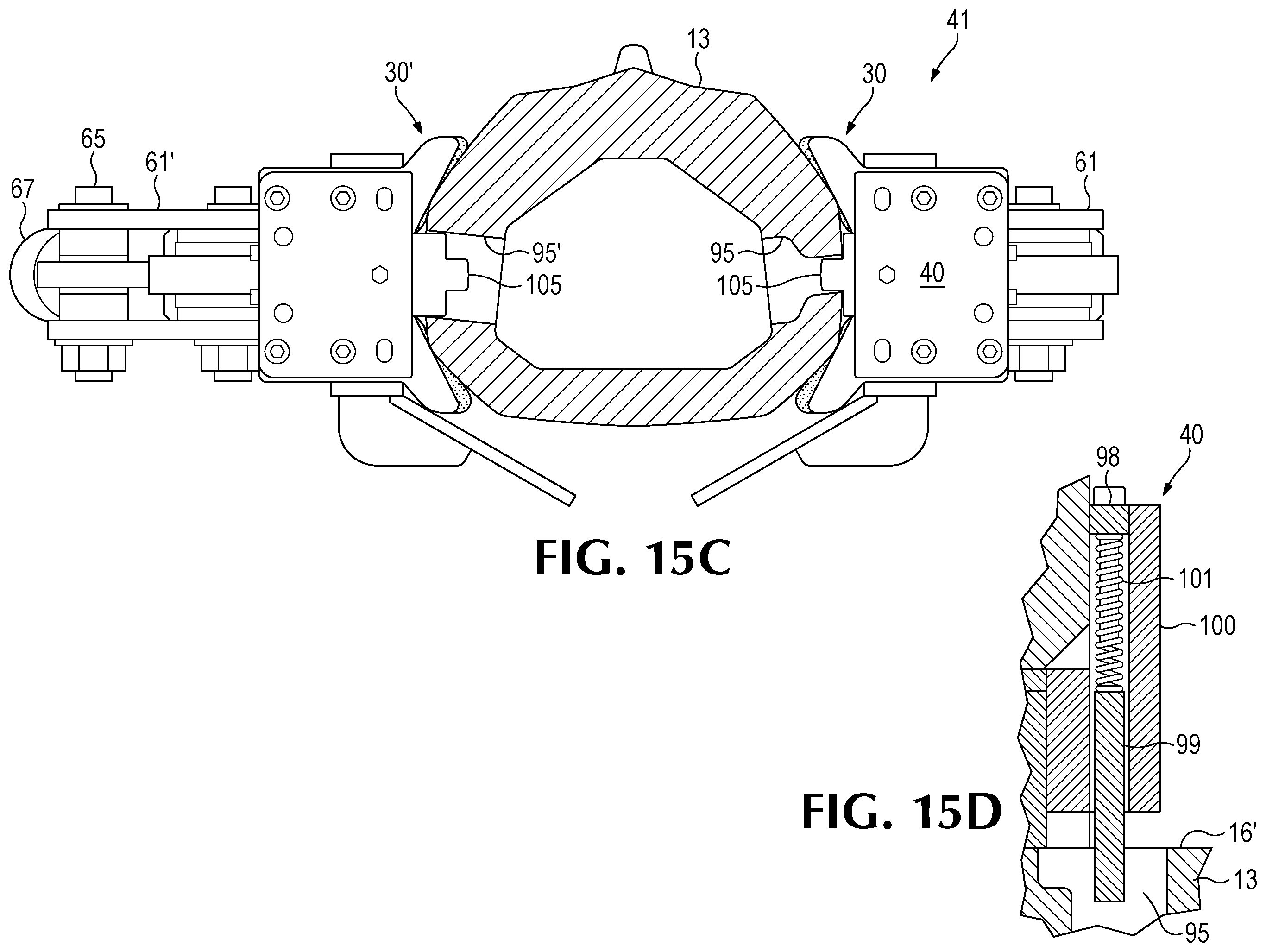 Patent US12480288 Figure 13 – Handling system for ground-engaging wear parts secured to earth working equipment