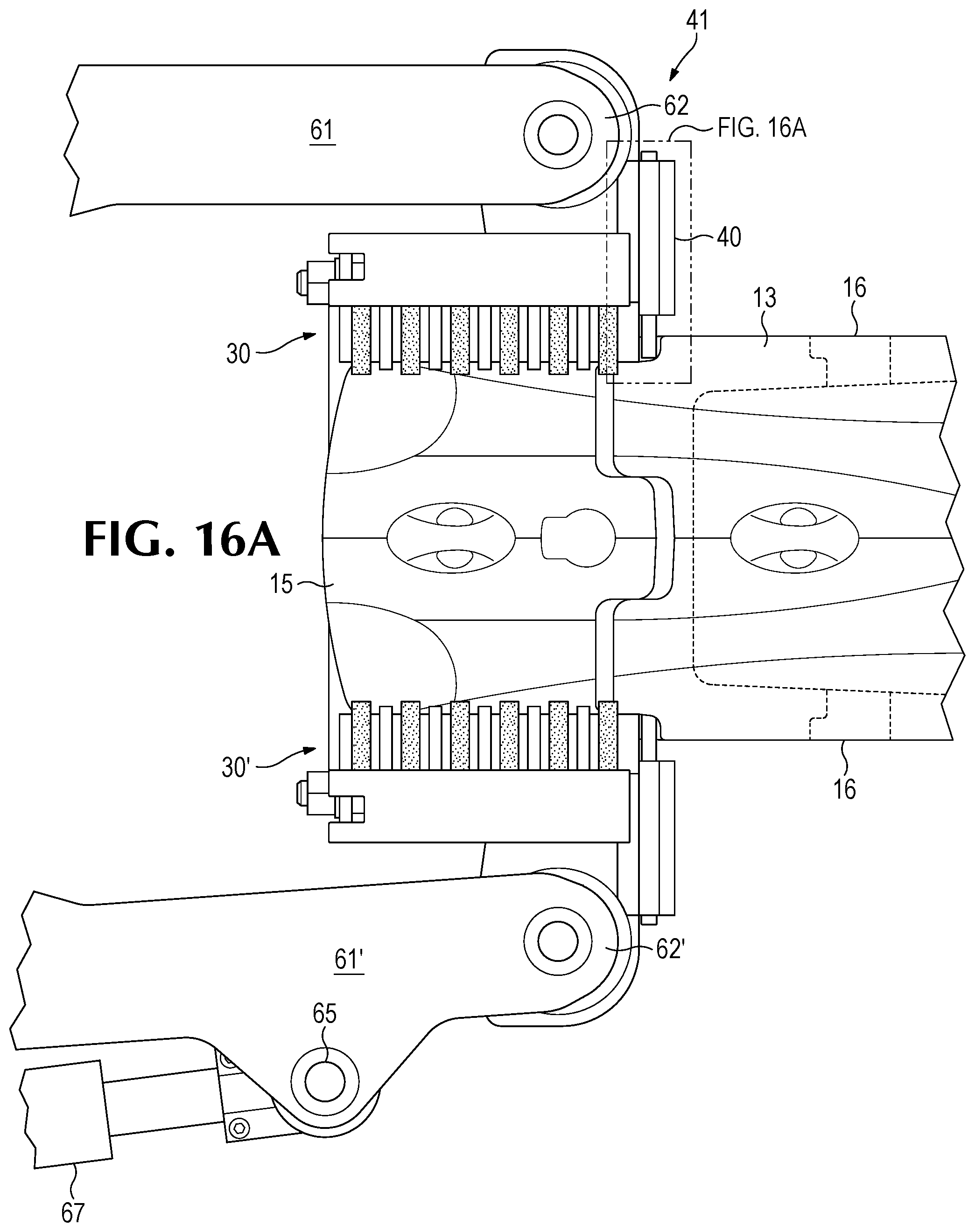 Patent US12480288 Figure 14 – Handling system for ground-engaging wear parts secured to earth working equipment