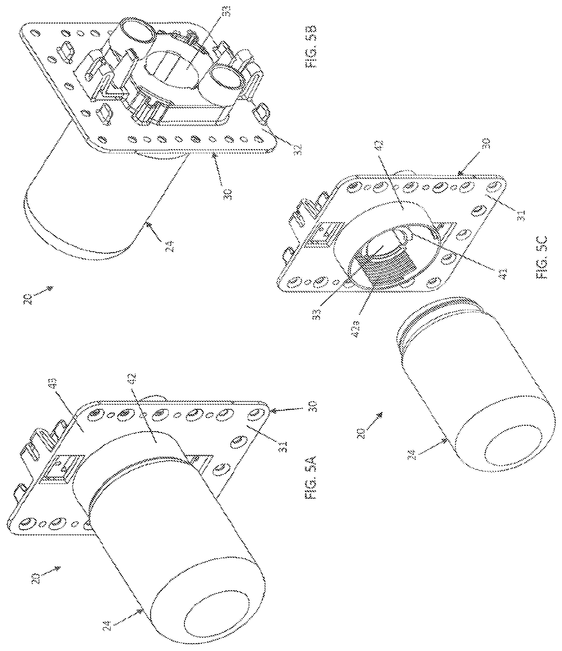 Patent US12480290 Figure 6 – Fixture outlet box
